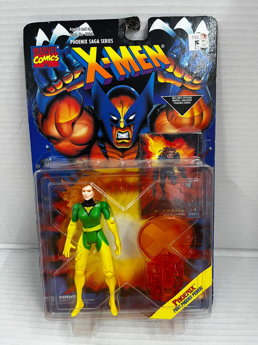 Vintage 1994 Toybiz Marvel The Uncanny X-Men Phoenix With Trading Card Gambit
