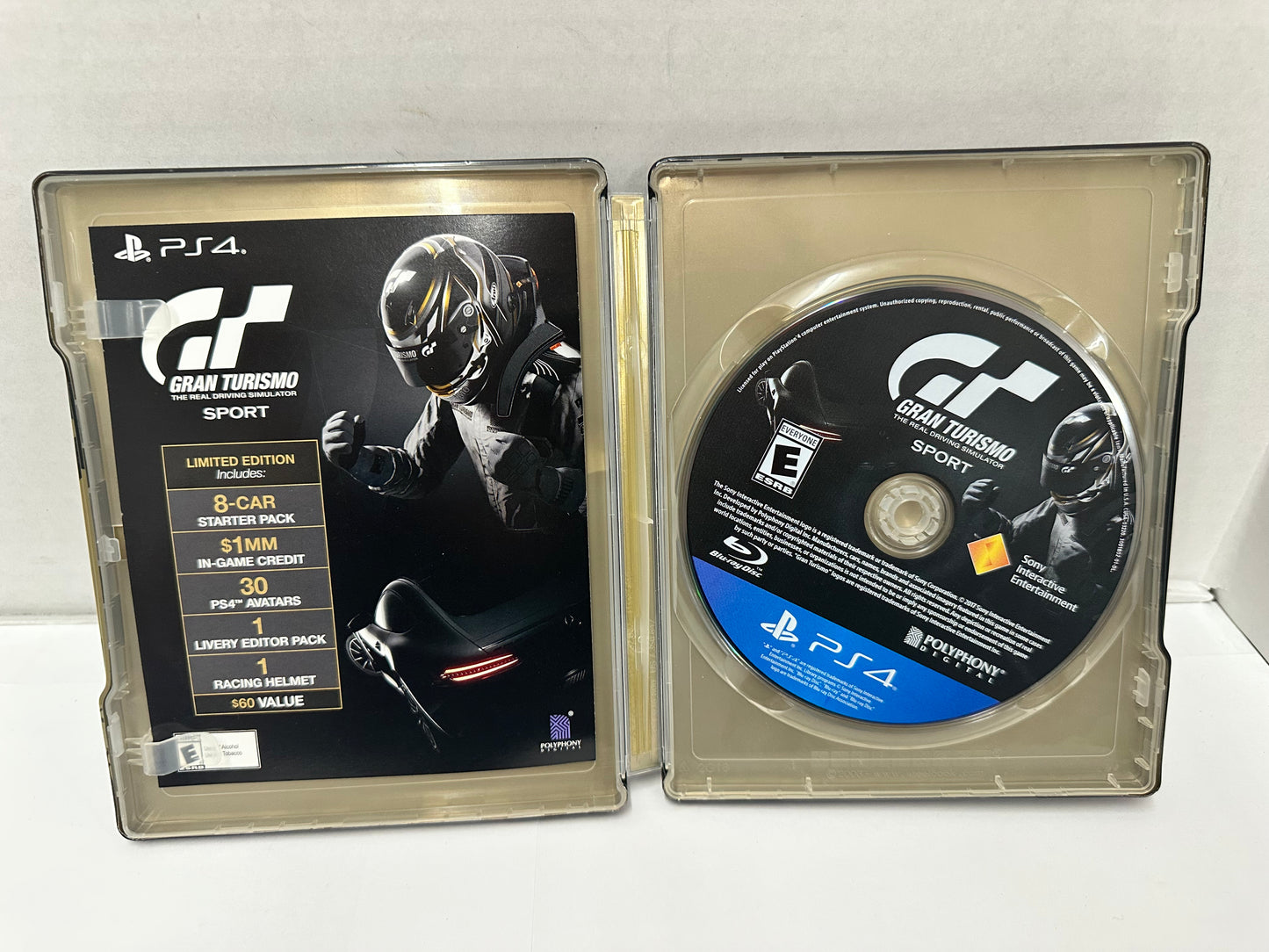 Gran Turismo Sport Limited Steelbook Edition PS4 PlayStation 4 Complete