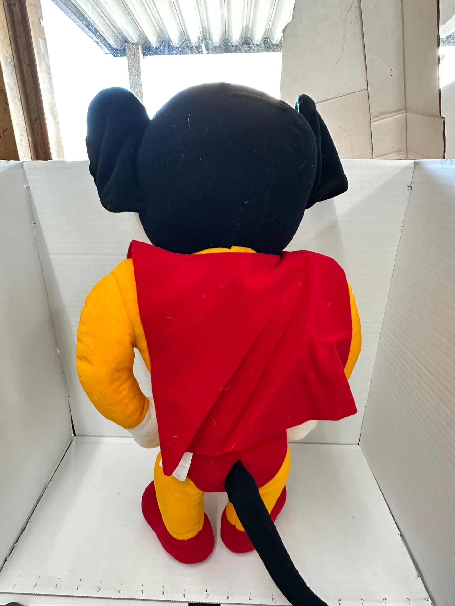 Vintage Mighty Mouse Plush 1981 Viacom Mighty Star Stuffed Animal 20”