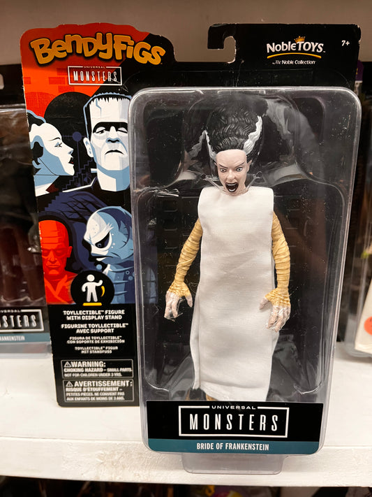 Universal Monsters Bendyfigs - BRIDE OF FRANKENSTIEN - 7.25" Tall - Noble Toys