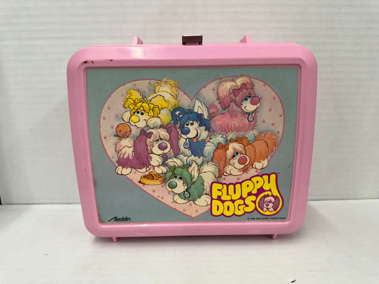 Vintage 1986 Fluppy Dogs Aladdin Disney Lunch Box