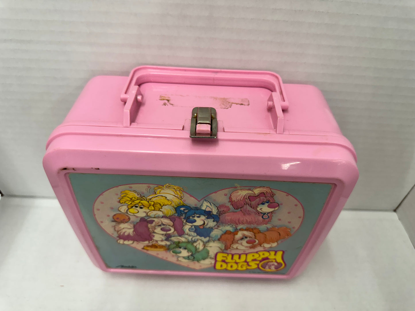 Vintage 1986 Fluppy Dogs Aladdin Disney Lunch Box