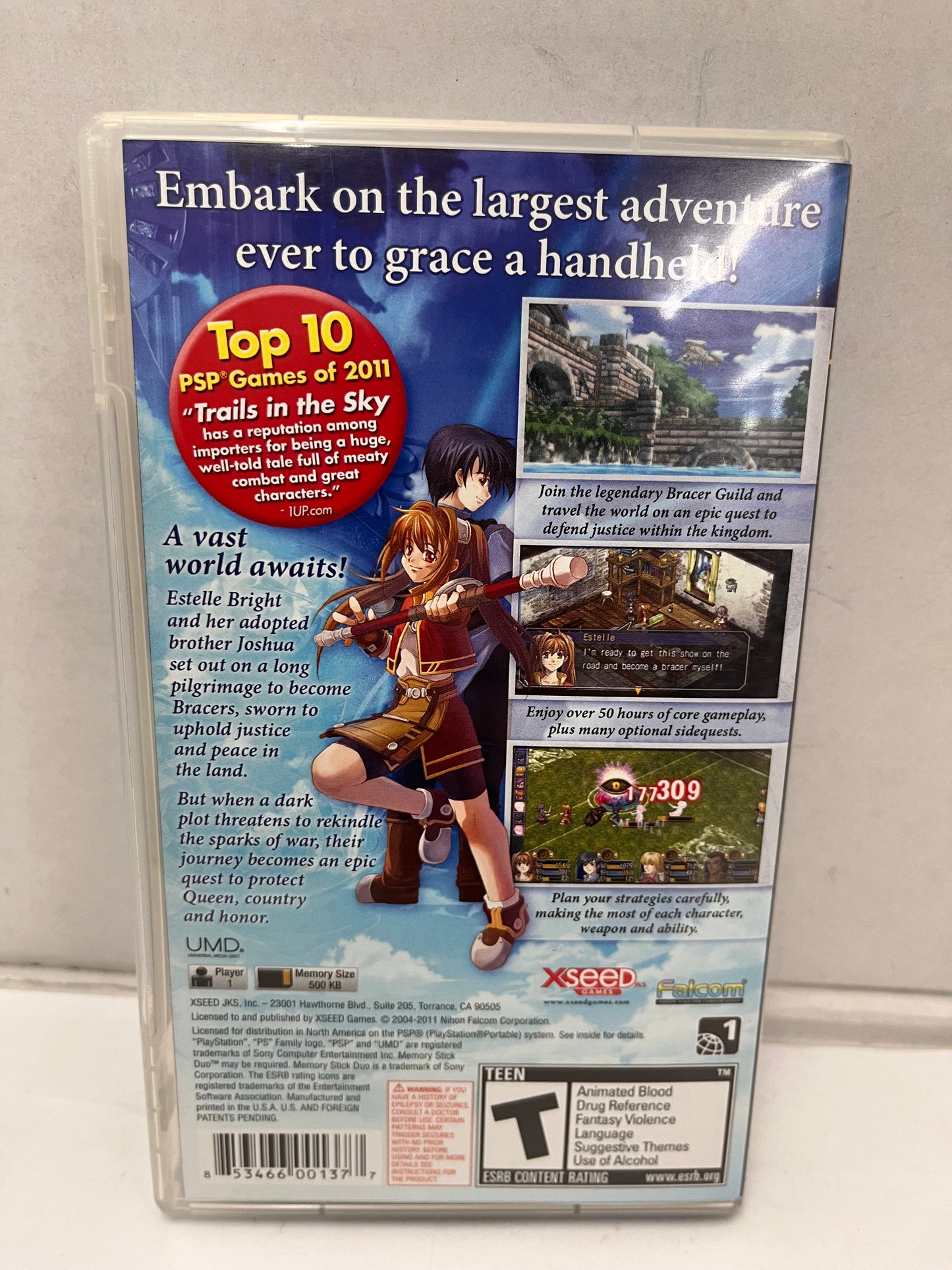 Legend of Heroes: Trails in the Sky (Sony PSP) - CIB Tested And Working