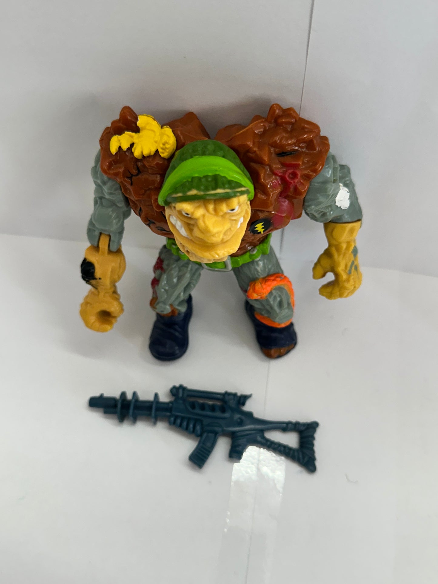 General Traag 1989 Vintage Playmates Teenage Mutant Ninja Turtles TMNT With Gun