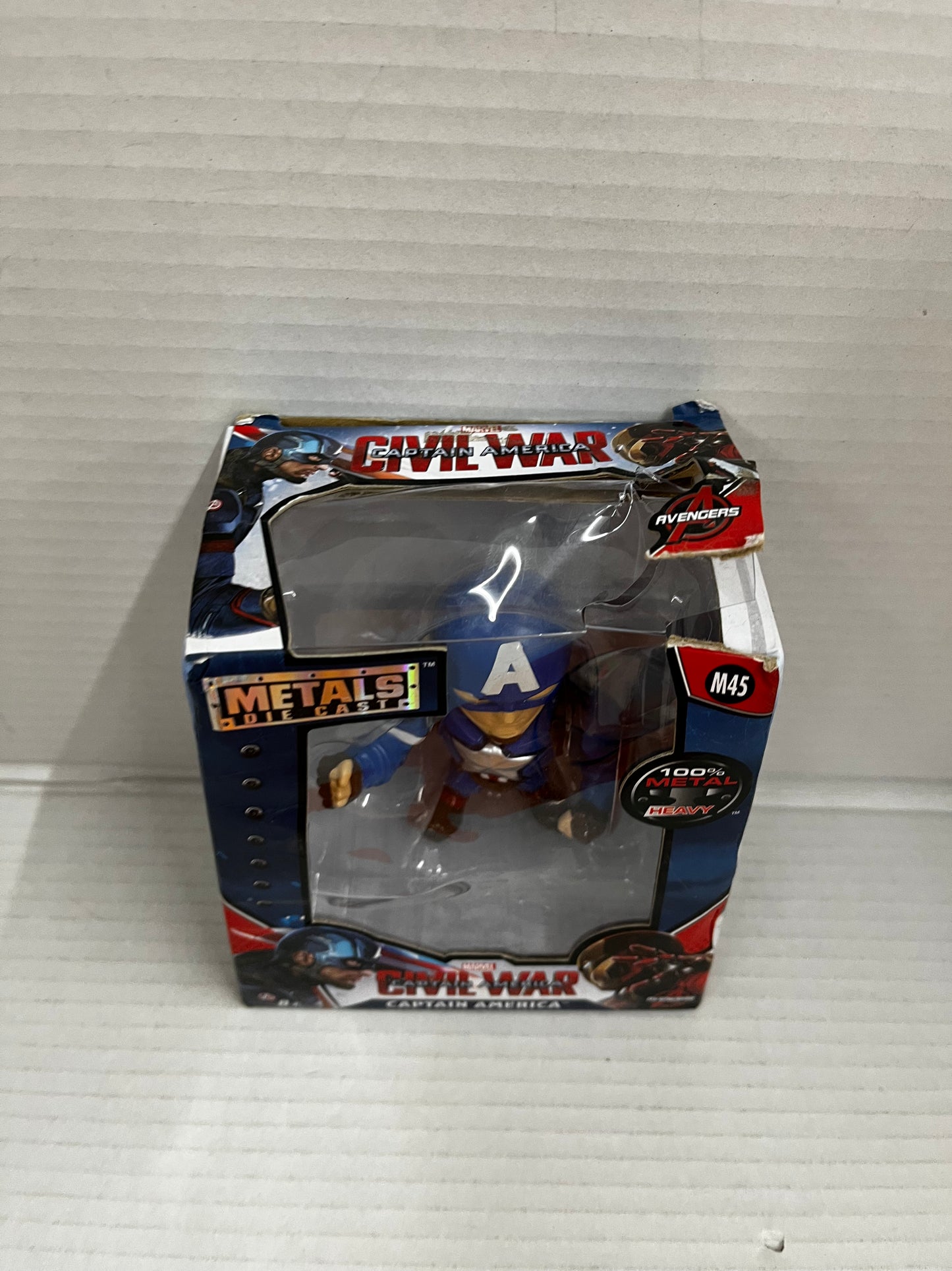 2016 Jada Toys Metals Die Cast M45  Marvel Civil War Captain America 4" Figure