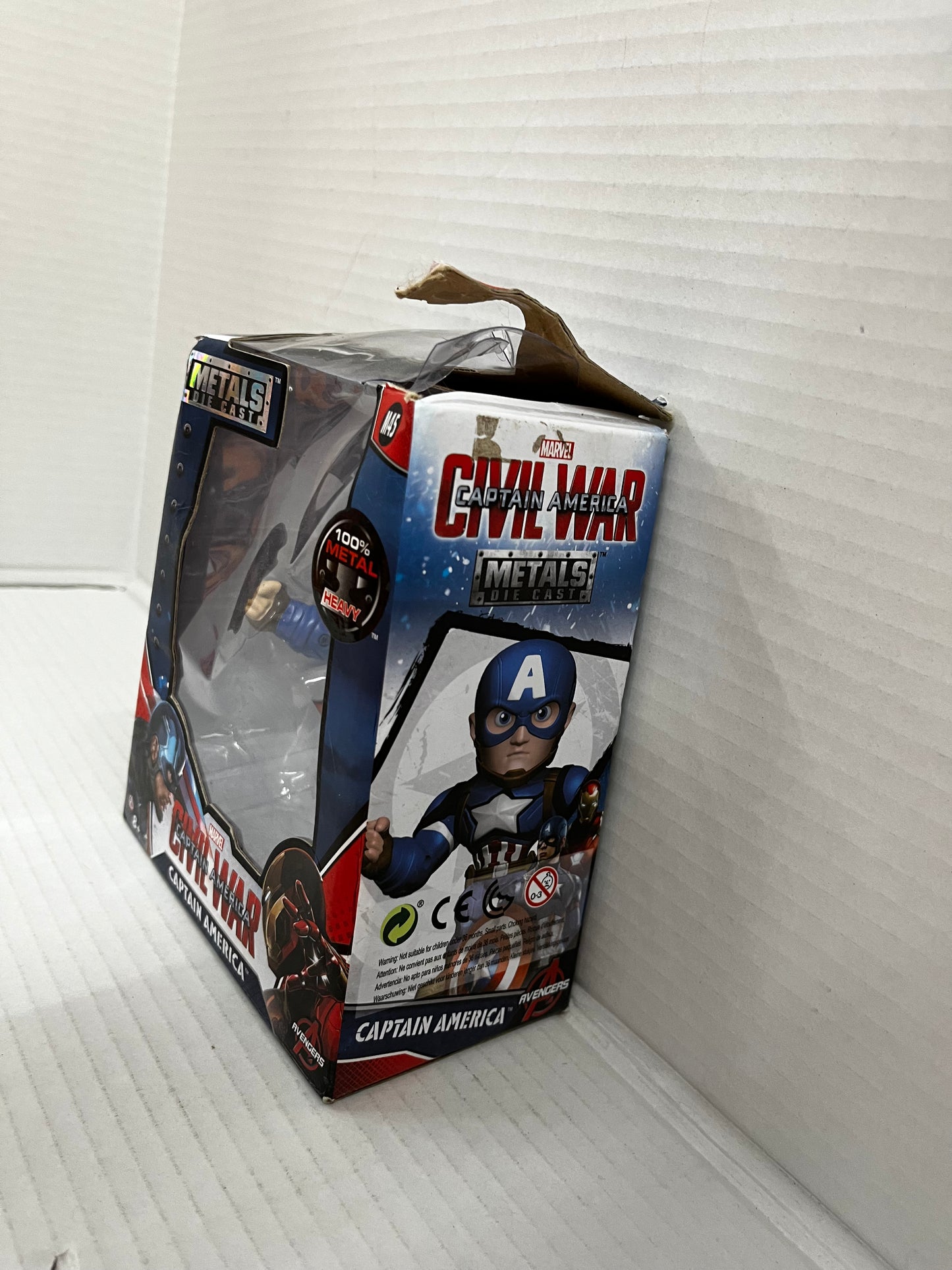 2016 Jada Toys Metals Die Cast M45  Marvel Civil War Captain America 4" Figure