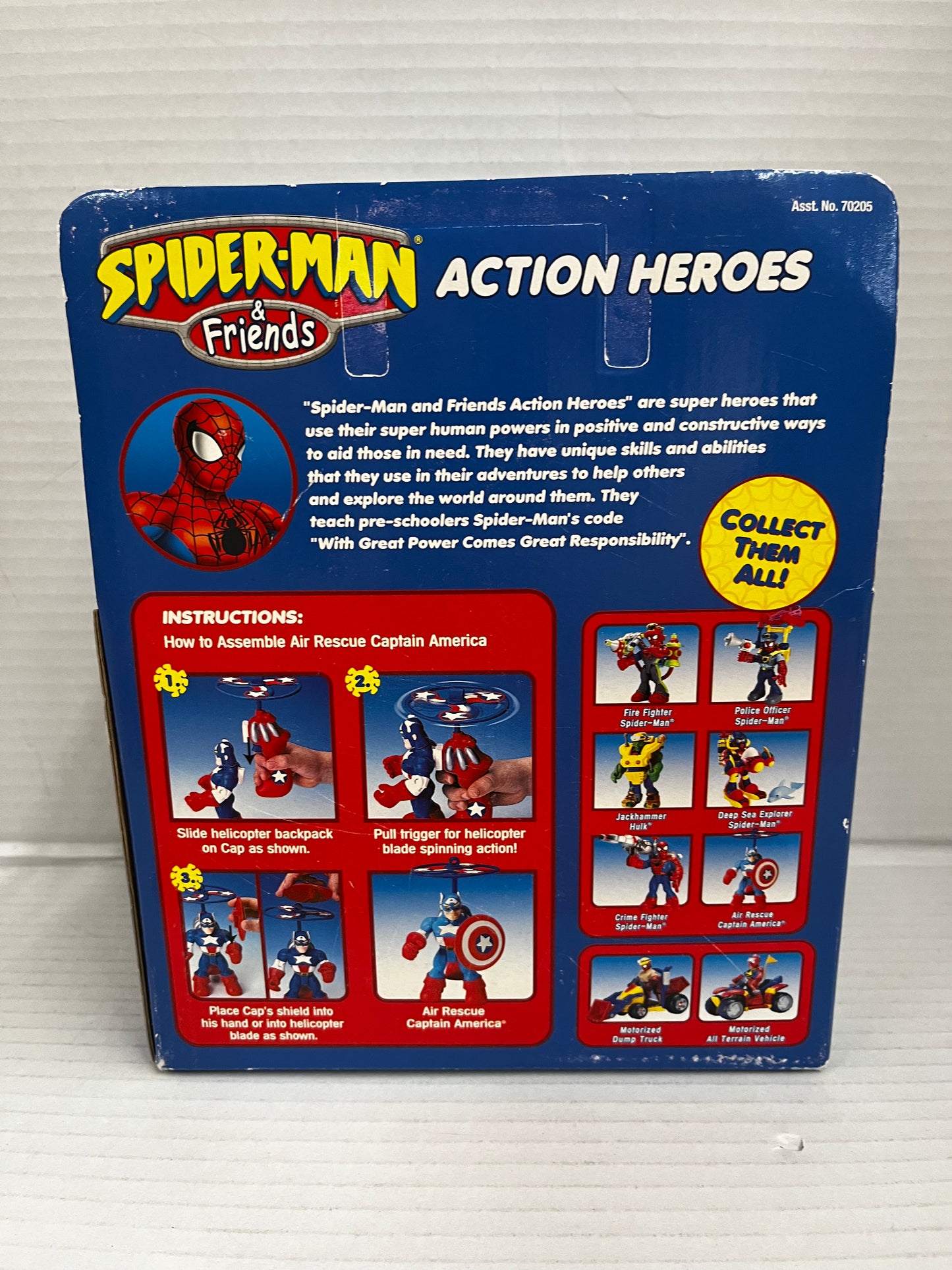 Spider-Man & Friends Action Heroes Air Rescue Captain America Playwell