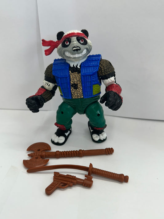 Panda Khan Teenage Mutant Ninja Turtle TMNT 1990 Playmates Vintage Figure