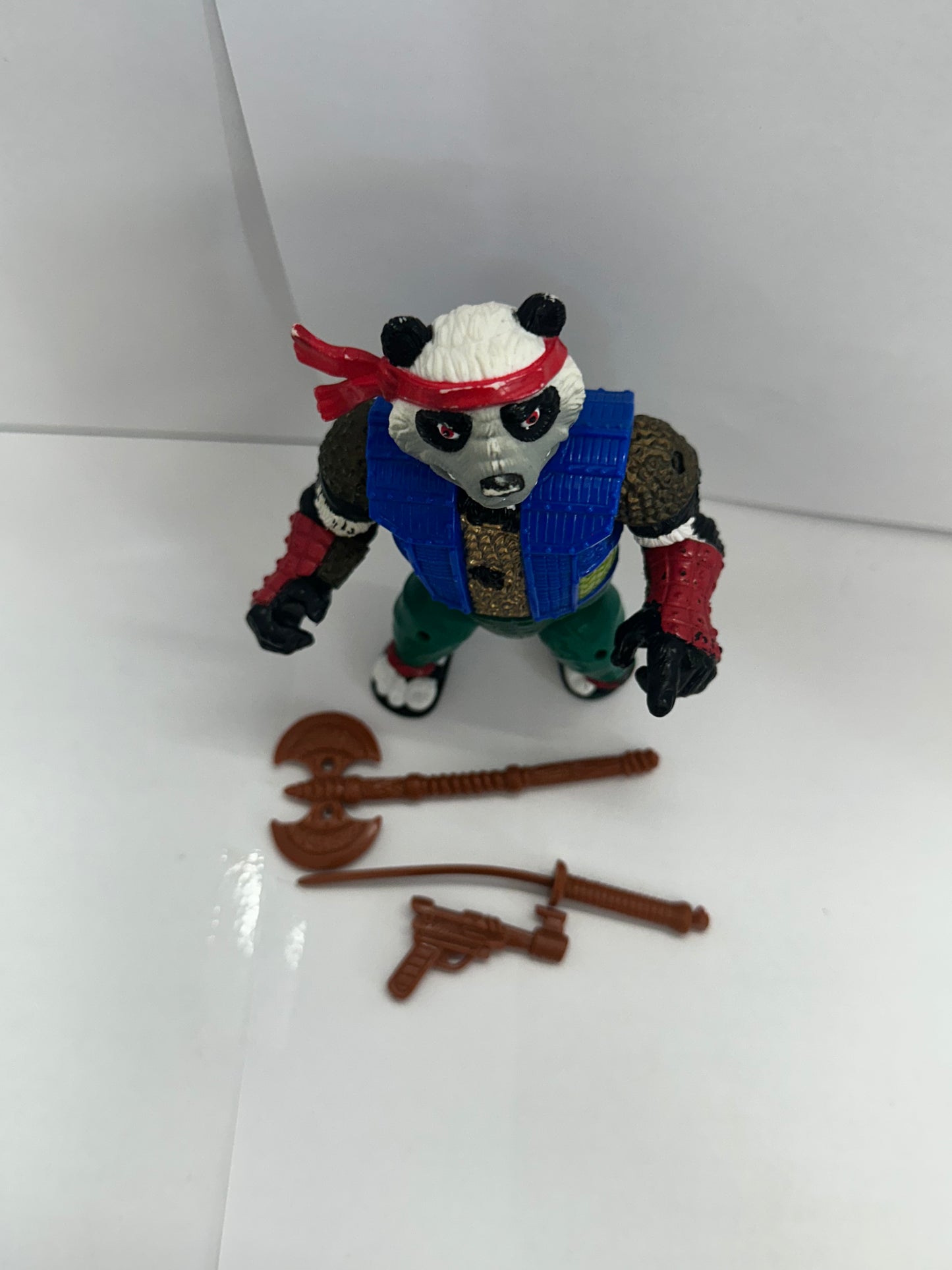 Panda Khan Teenage Mutant Ninja Turtle TMNT 1990 Playmates Vintage Figure
