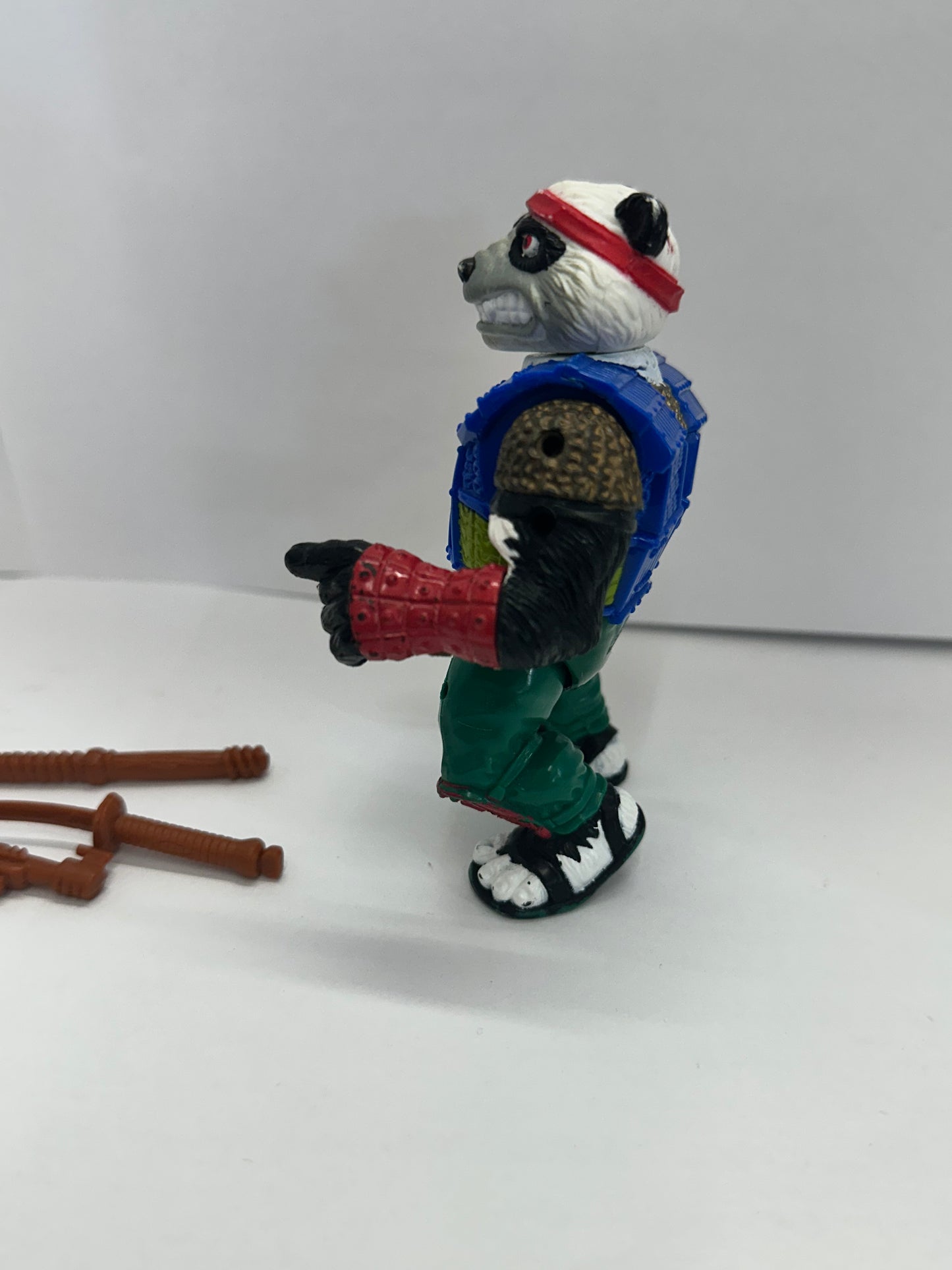 Panda Khan Teenage Mutant Ninja Turtle TMNT 1990 Playmates Vintage Figure