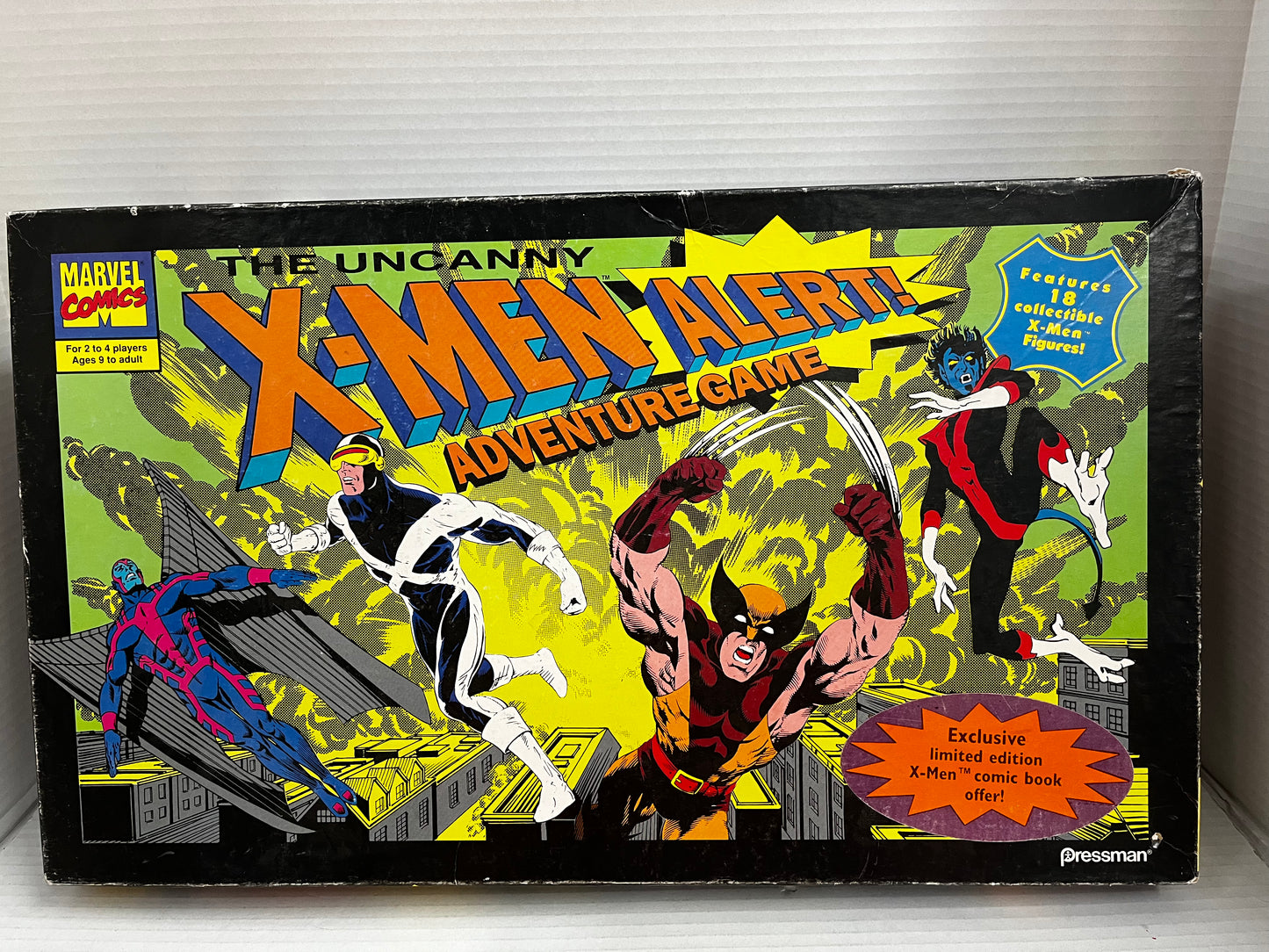 Uncanny X-Men Alert Adventure Game 1992 Pressman Board Game RARE Complete 4440
