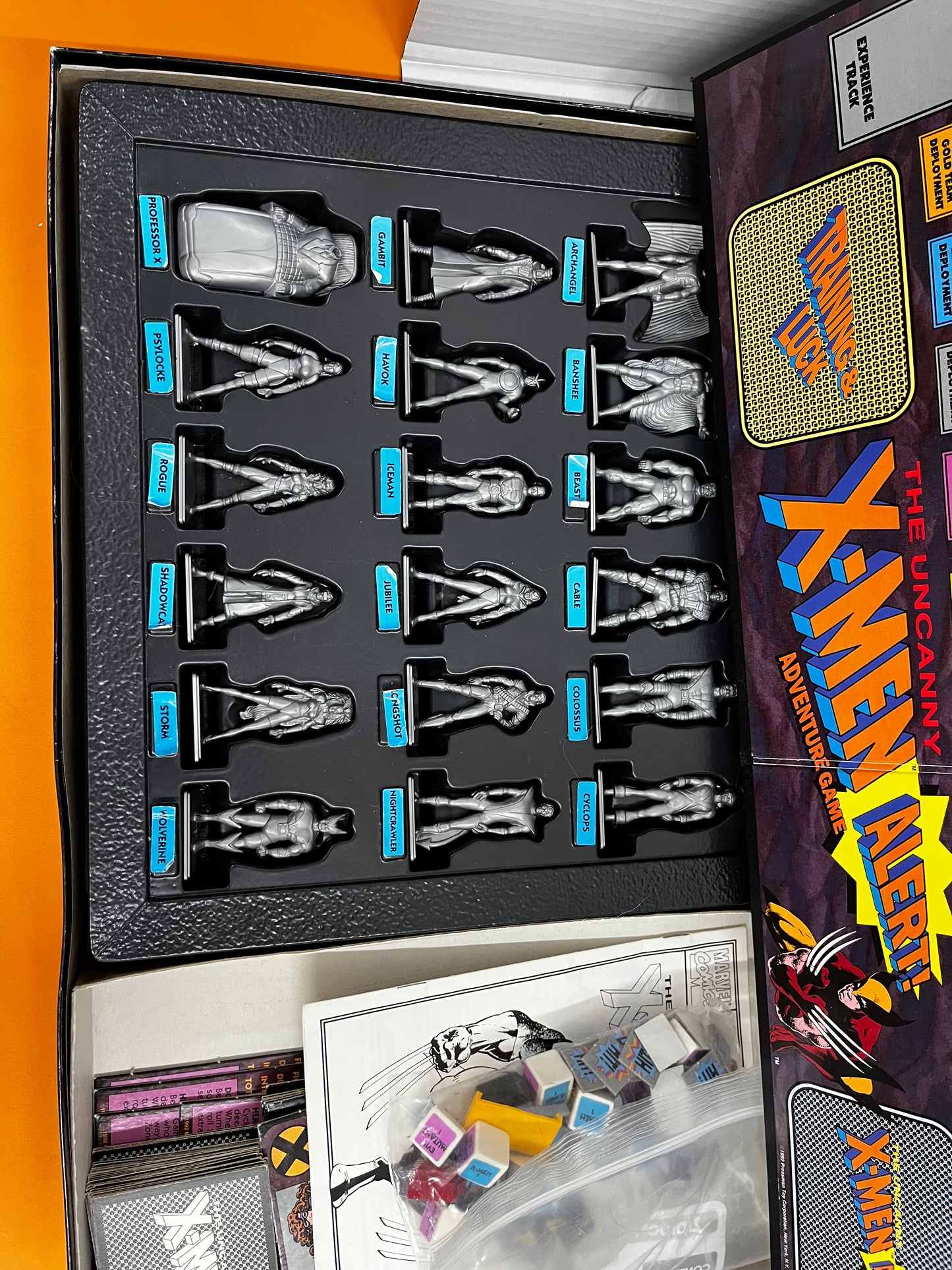 Uncanny X-Men Alert Adventure Game 1992 Pressman Board Game RARE Complete 4440