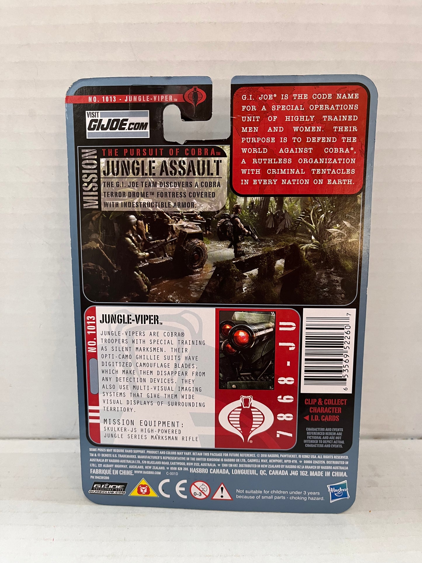 MOSC GI Joe POC 2010 Pursuit of Cobra Assault Jungle Viper 3.75 action figure