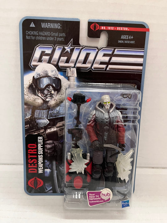 DESTRO GI Joe Pursuit of Cobra POC #1012 Weapons Supplier 3.75" Figure 2010 -NEW