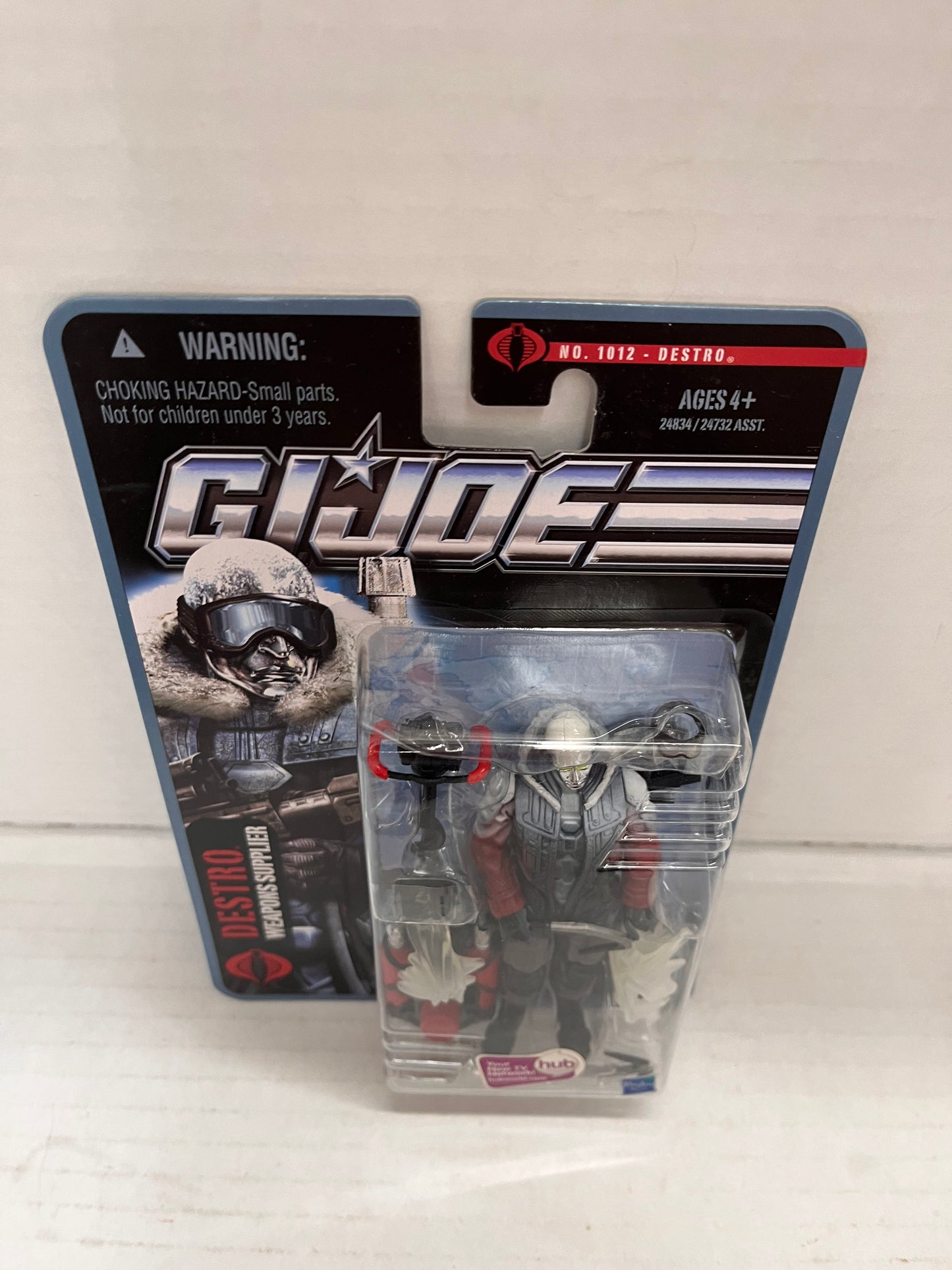 DESTRO GI Joe Pursuit of Cobra POC #1012 Weapons Supplier 3.75" Figure 2010 -NEW