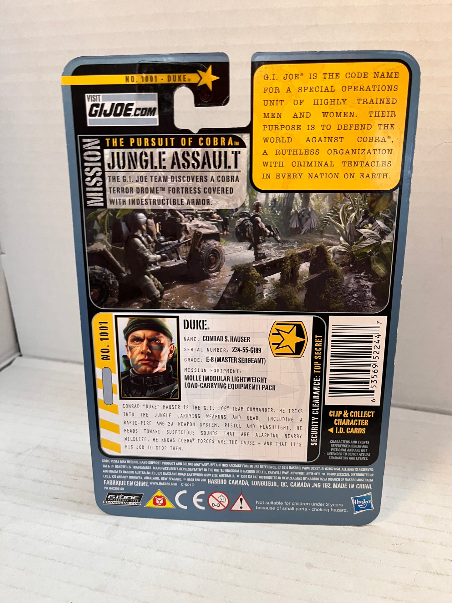 Duke Jungle Assault Team Commander G.I. JOE COBRA POC Pursuit of NEW