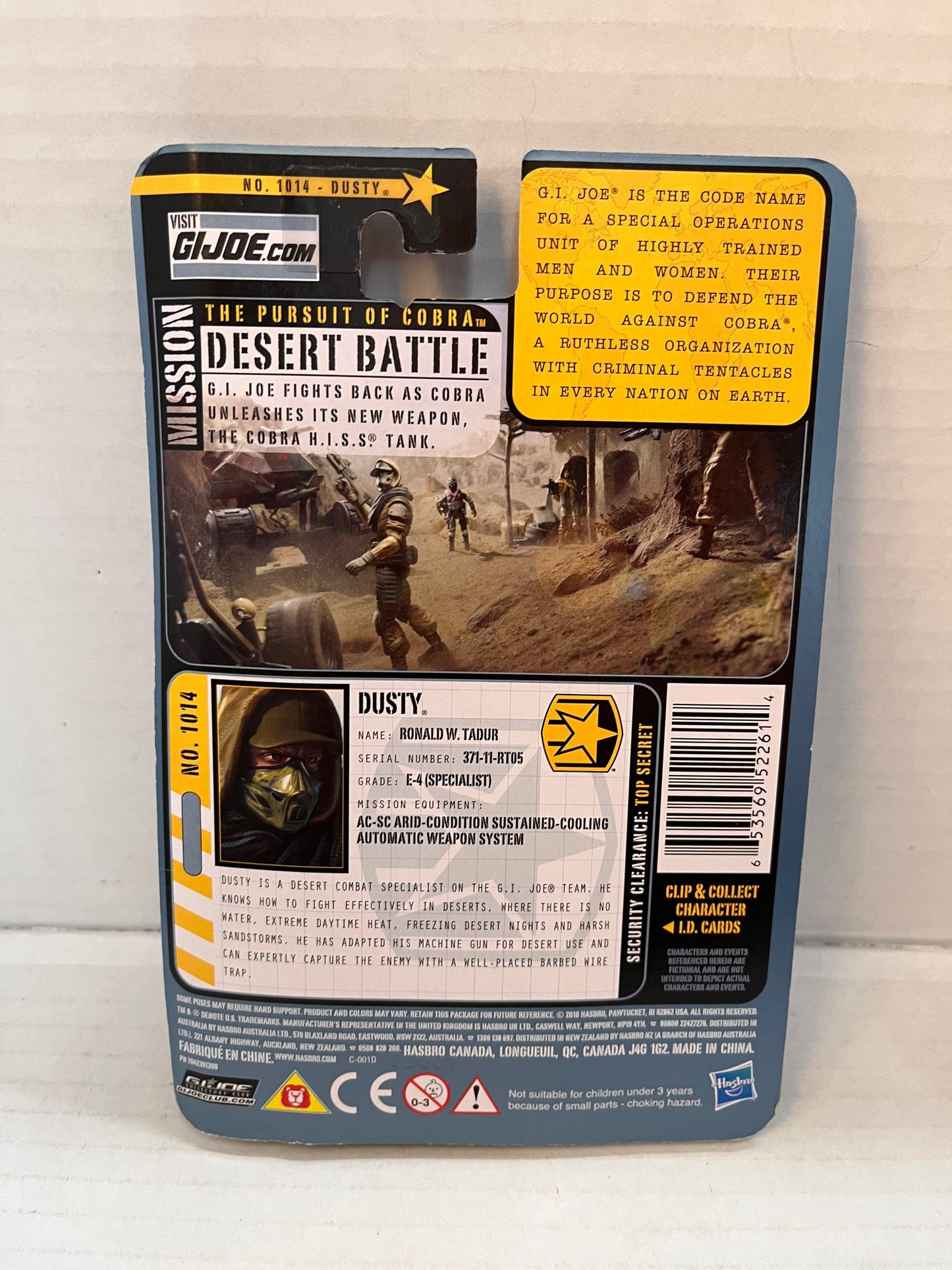 GI Joe Pursuit of Cobra Dusty Desert Combat Specialist