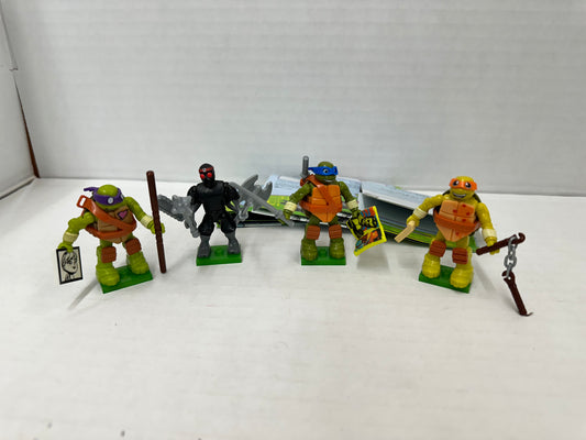 Mega Construx Bloks TMNT Series 1 Blind Bag Figure Lot Of 4