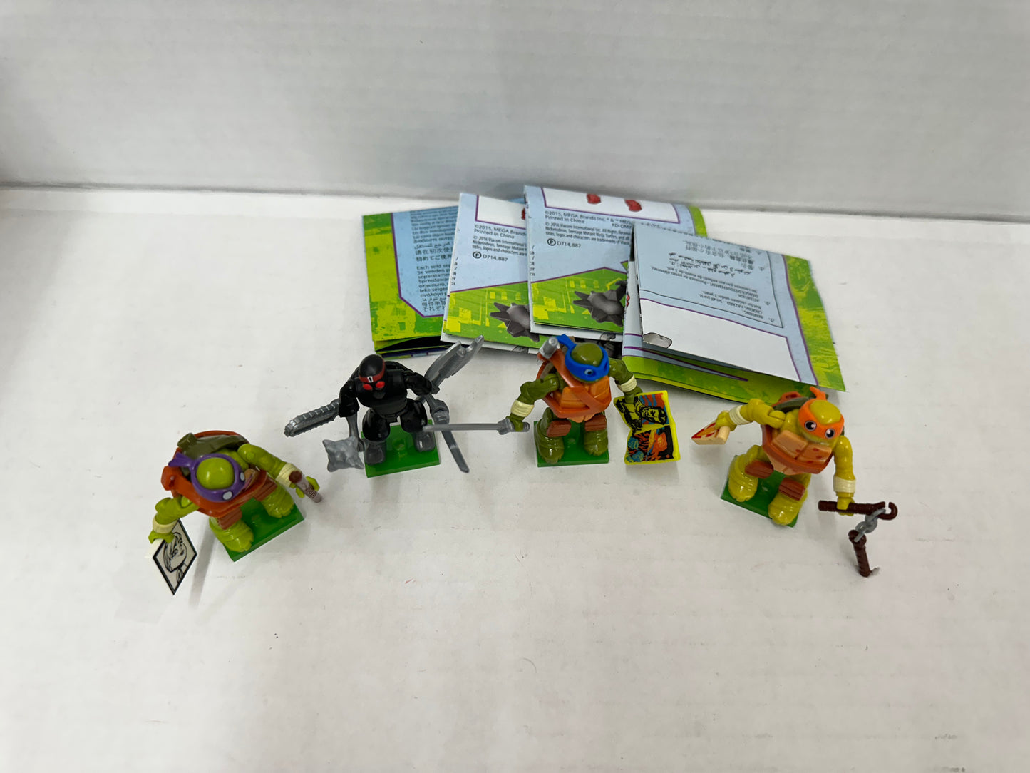 Mega Construx Bloks TMNT Series 1 Blind Bag Figure Lot Of 4