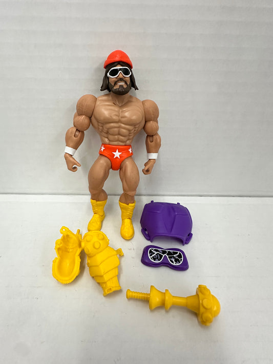 MACHO MAN RANDY SAVAGE Masters Of The WWE loose figure Mattel Universe Man Arms