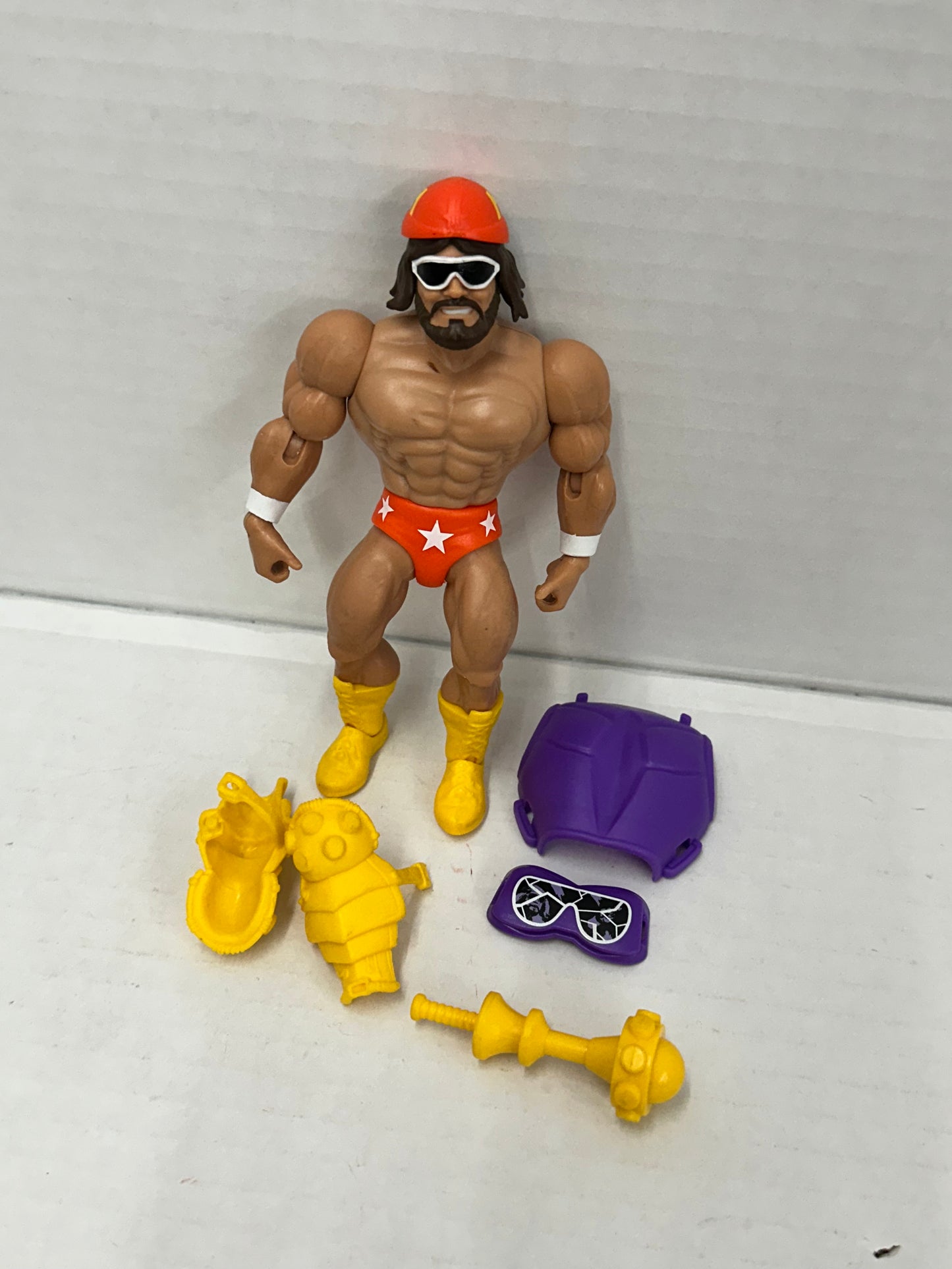 MACHO MAN RANDY SAVAGE Masters Of The WWE loose figure Mattel Universe Man Arms