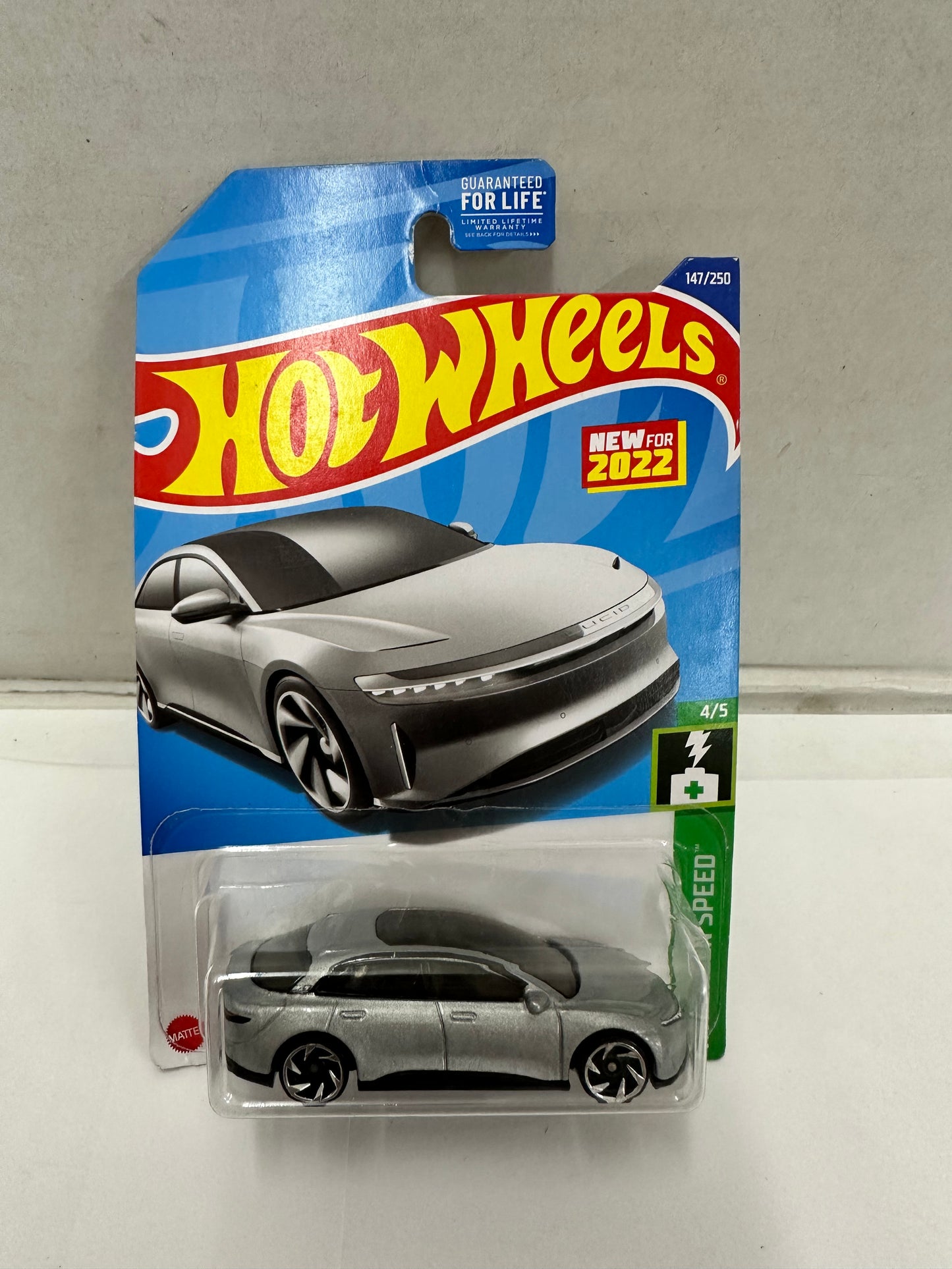 Hot Wheels New For 2022 Lucid Air Hot Wheels HW Green Speed 4/5 #147/250