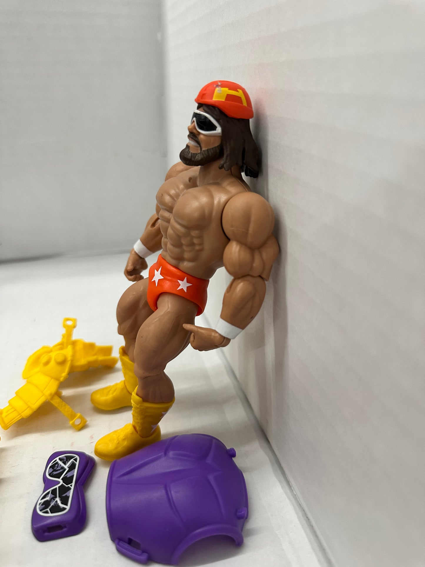 MACHO MAN RANDY SAVAGE Masters Of The WWE loose figure Mattel Universe Man Arms