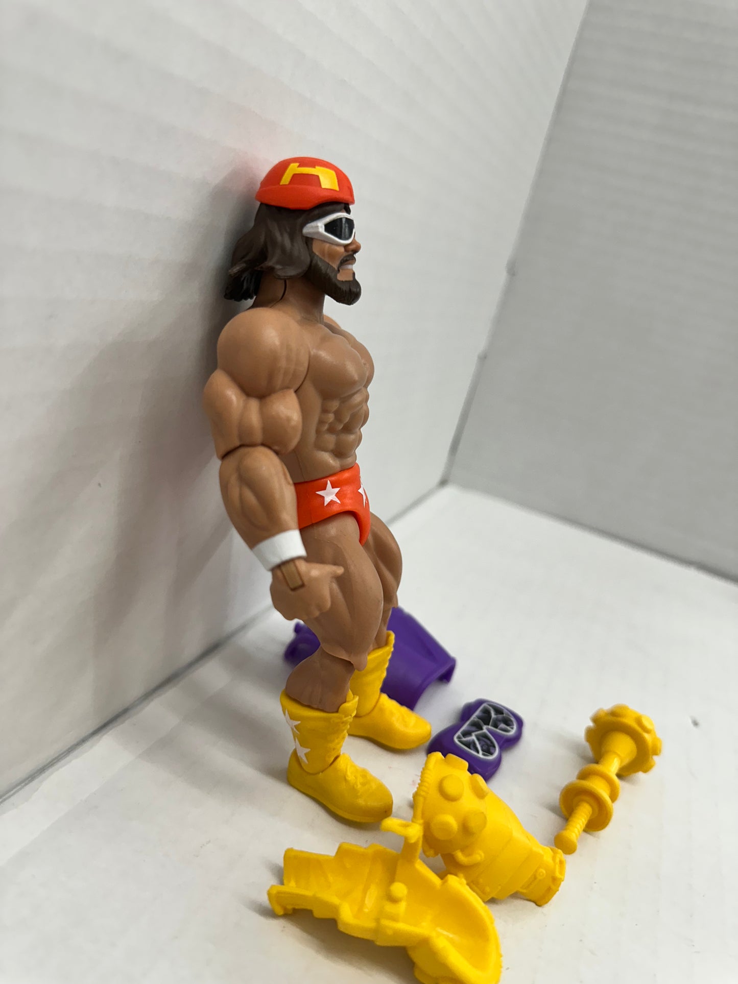 MACHO MAN RANDY SAVAGE Masters Of The WWE loose figure Mattel Universe Man Arms