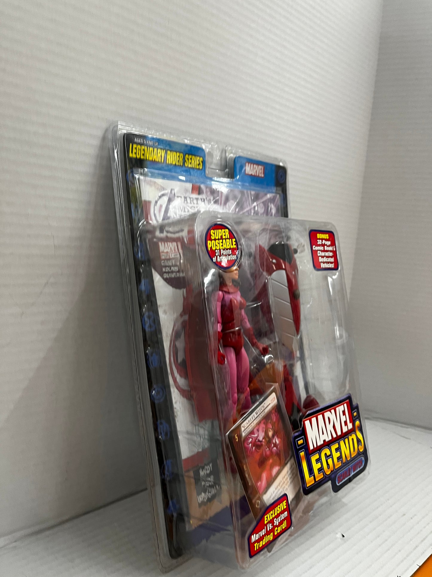 Marvel Legends SCARLET WITCH Figure Legendary Rider Card & Comic ToyBiz 2005 NEW
