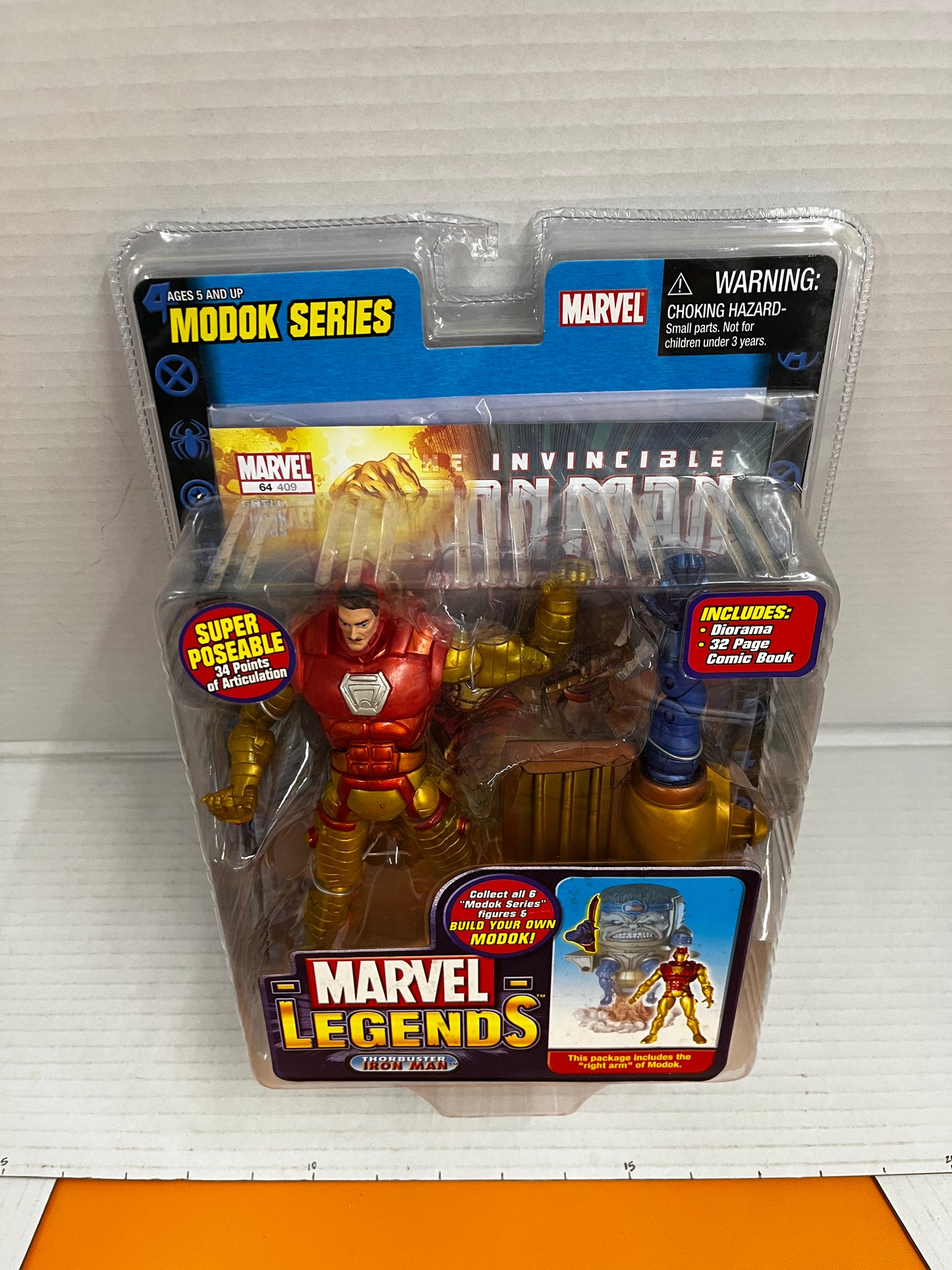 2006 ToyBiz Marvel Legends Modok Series THORBUSTER IRON MAN Figure | NIB w/ BAF