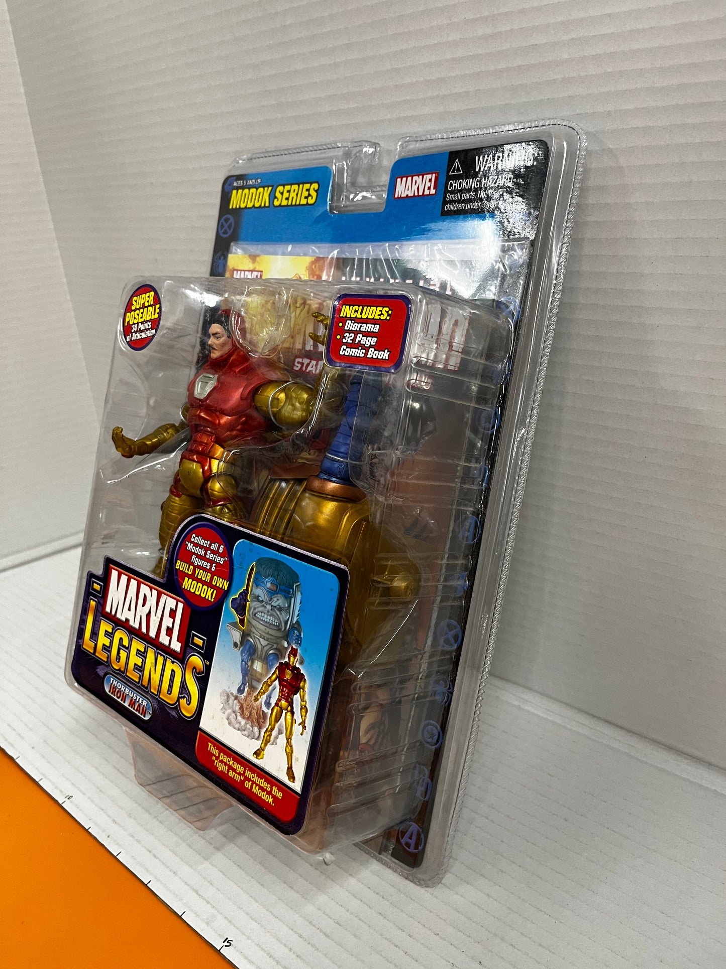 2006 ToyBiz Marvel Legends Modok Series THORBUSTER IRON MAN Figure | NIB w/ BAF