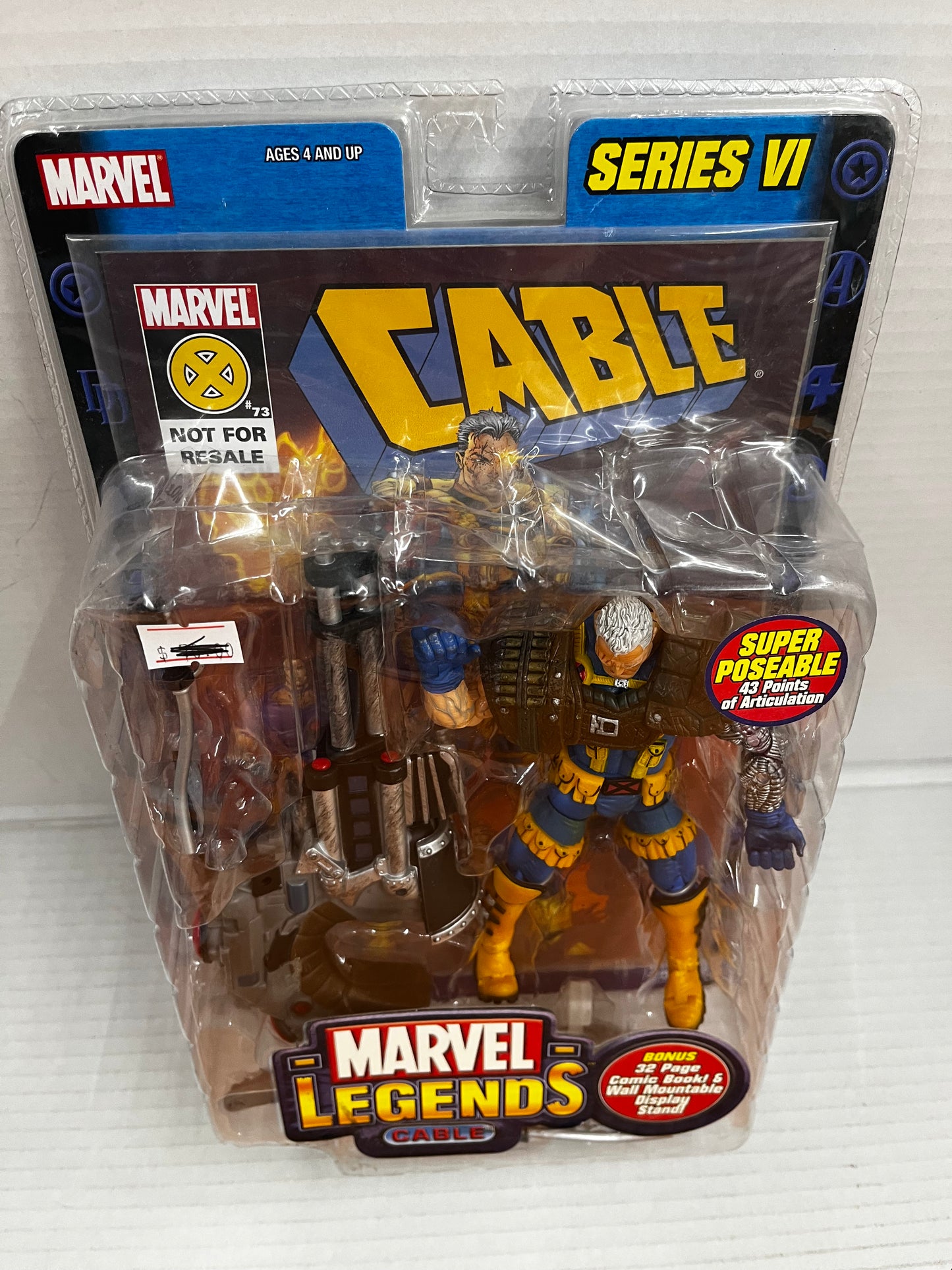 Marvel Legends Cable Figure Series VI Brown Suit Variant Toy Biz 2004