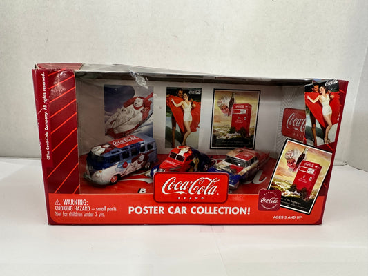 JOHNNY LIGHTNING COCA-COLA BRAND POSTER CAR COLLECTION