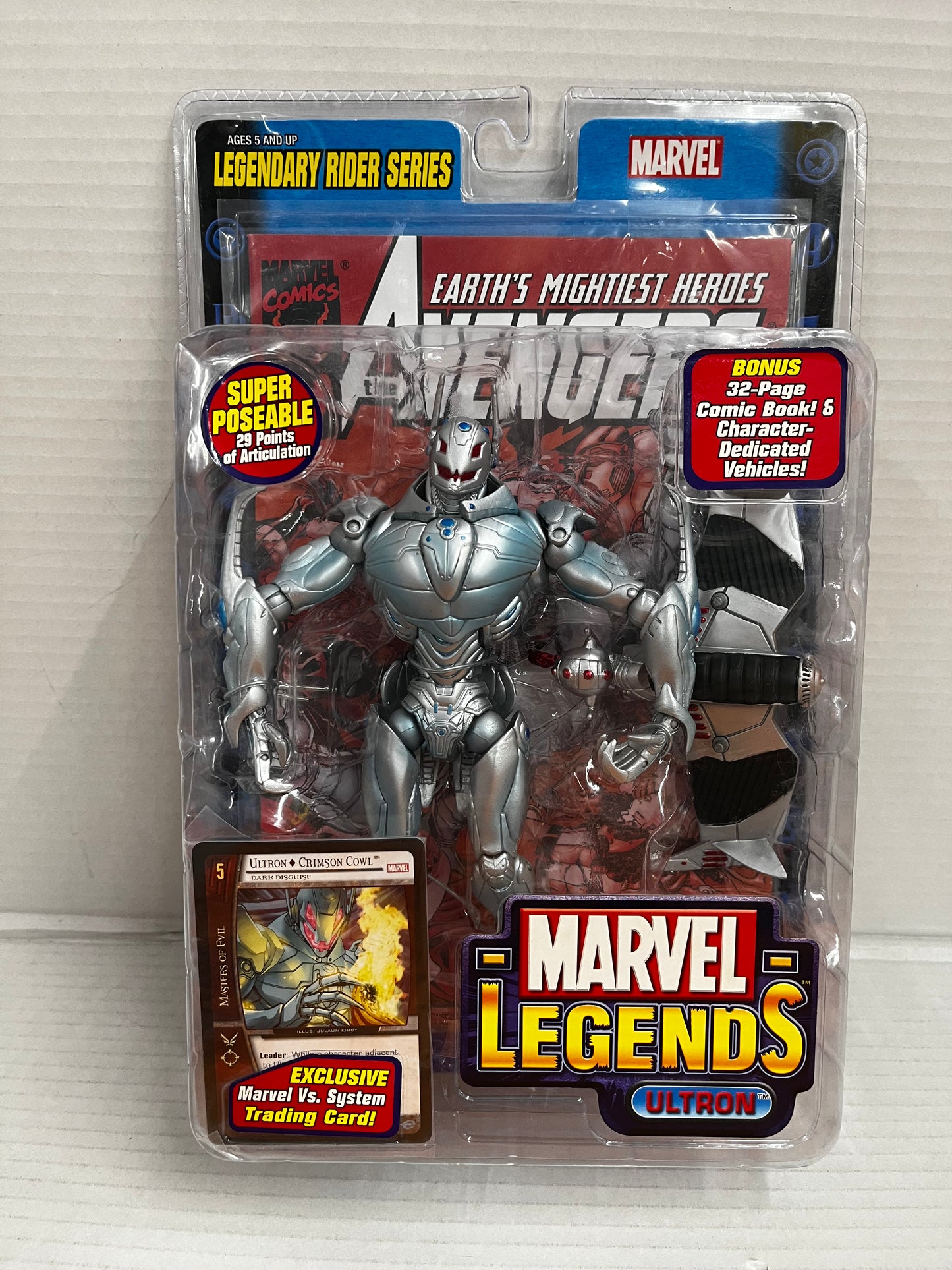 Marvel Legends ULTRON 6" Action Figure Toy Biz Legendary Riders Series 2005