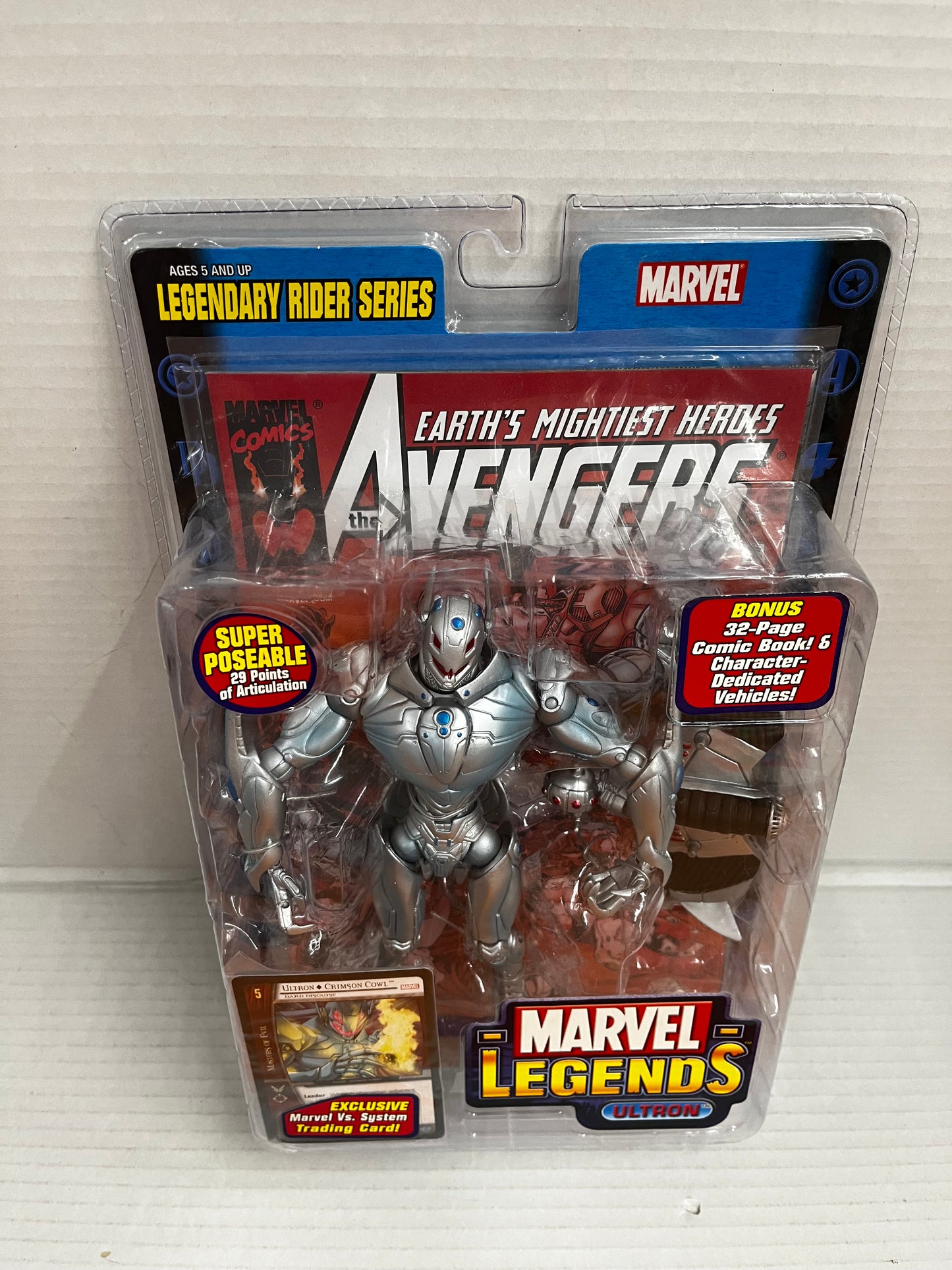 Marvel Legends ULTRON 6" Action Figure Toy Biz Legendary Riders Series 2005