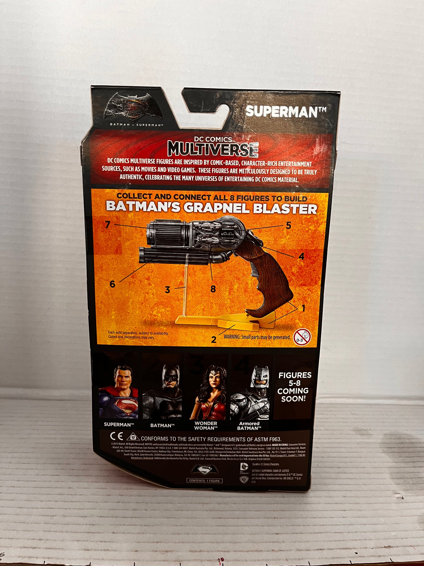 DC Multiverse SUPERMAN Action Figure Batman vs Superman Grapnel Blaster Replica