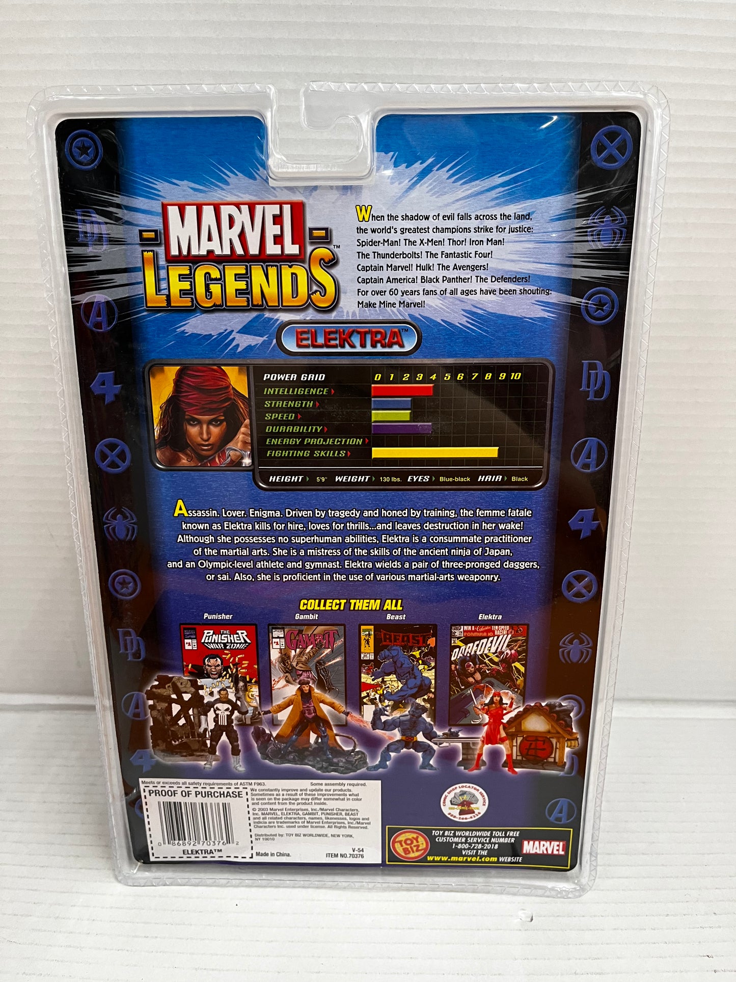 Marvel Legends ELEKTRA Action Figure & Comic Book Series 4 ToyBiz 2003 NEW