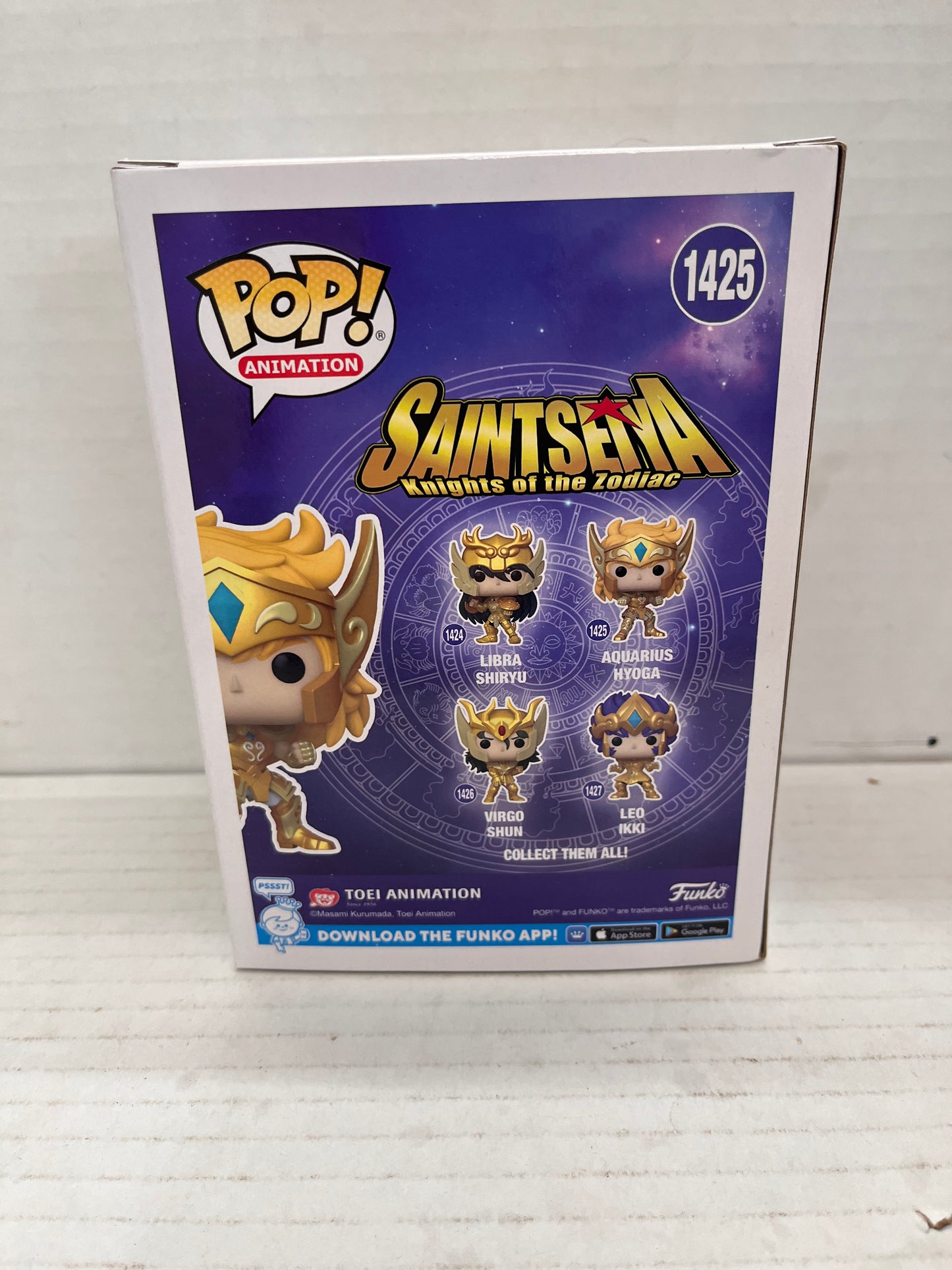 Funko Saint Seiya W2 POP Aquarius Hyoga Vinyl Figure NEW