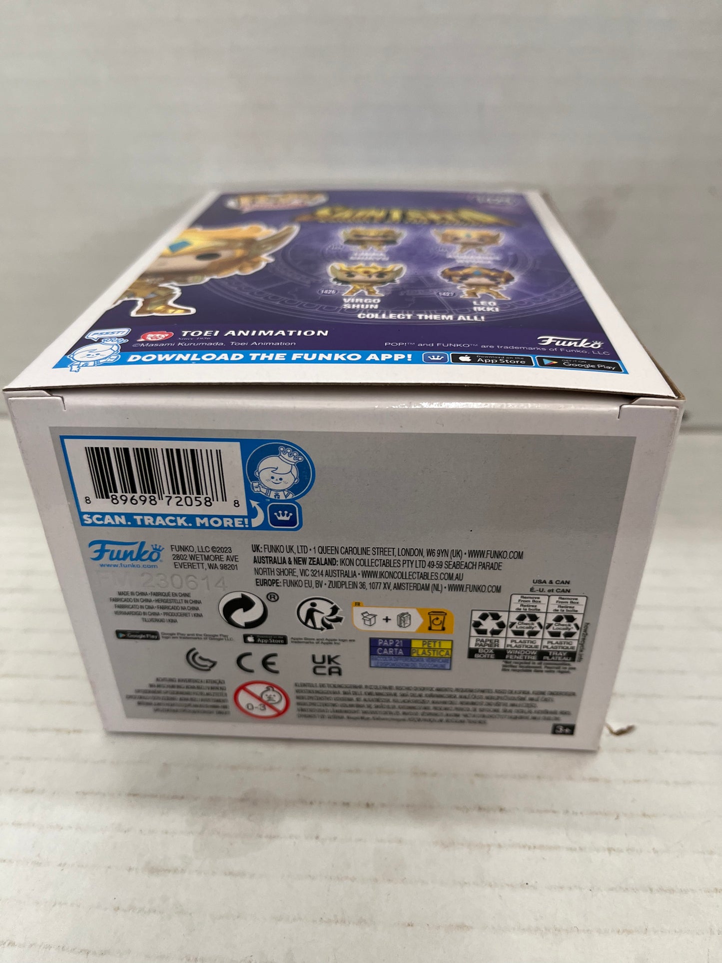 Funko Saint Seiya W2 POP Aquarius Hyoga Vinyl Figure NEW