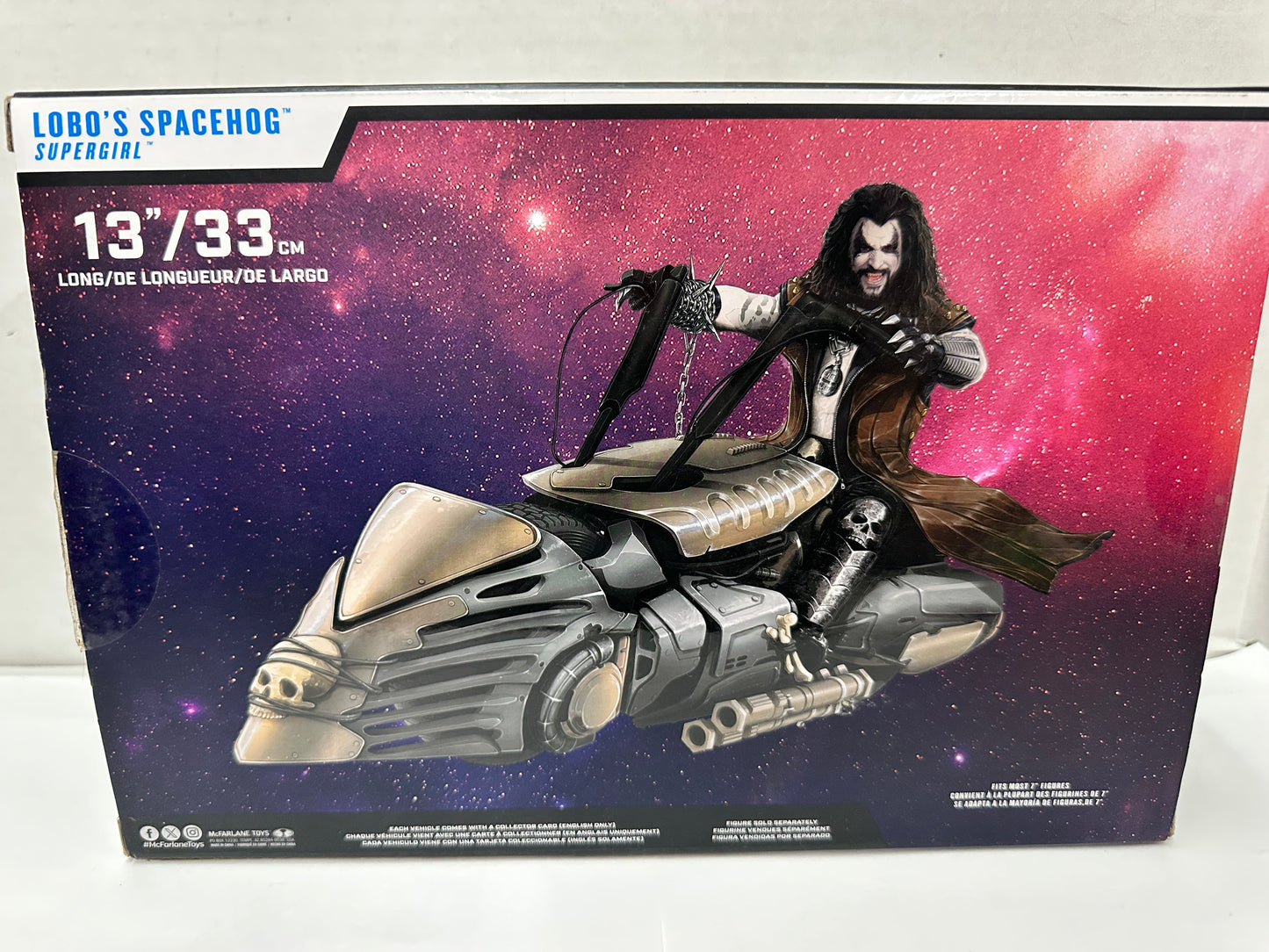 McFarlane Toys DC Multiverse Supergirl Movie Lobo's Spacehog Vehicle Open Box