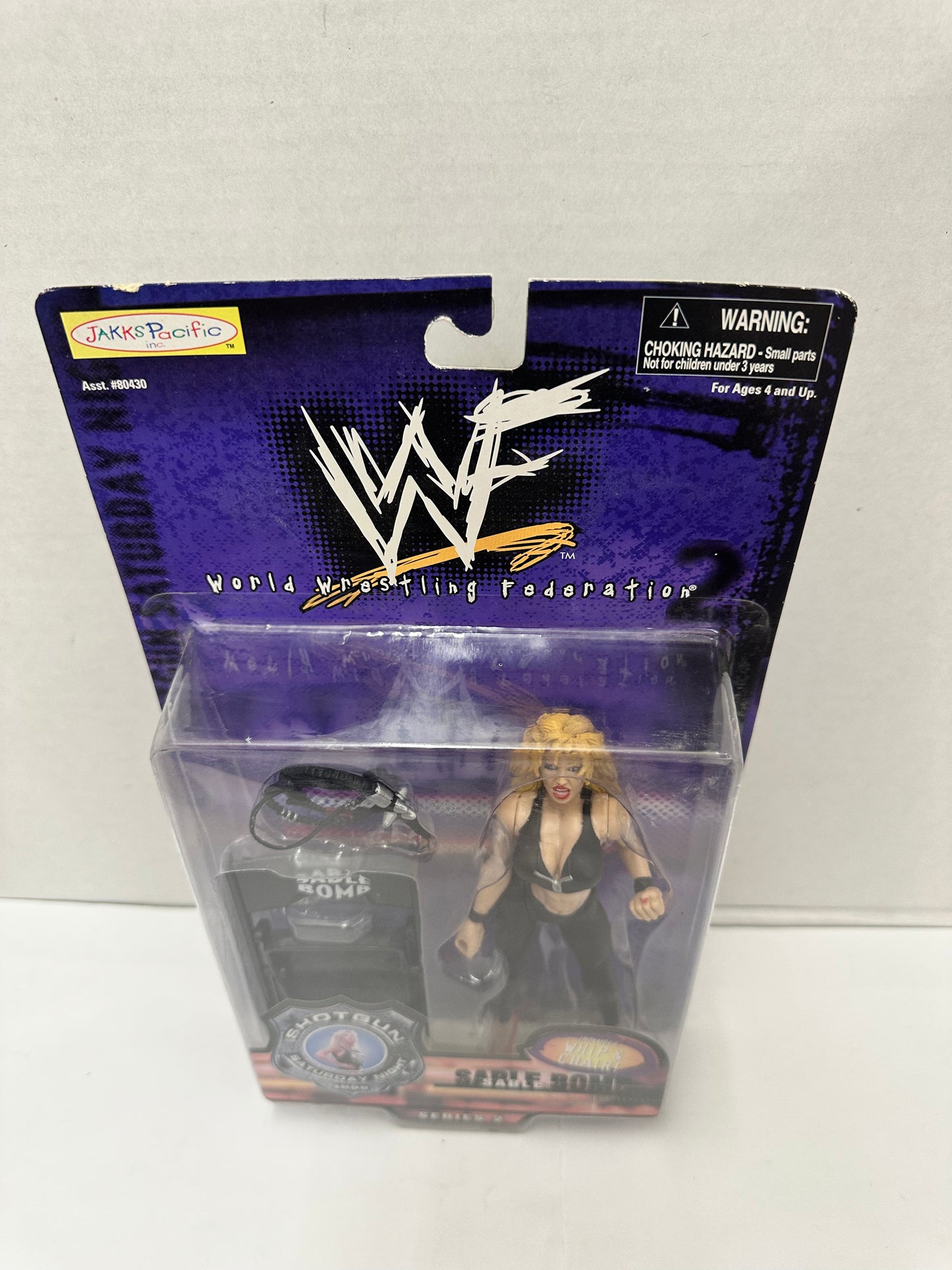 "Sable Bomb" WWF Shotgun Saturday Night Action Figure- Jakks- 1998