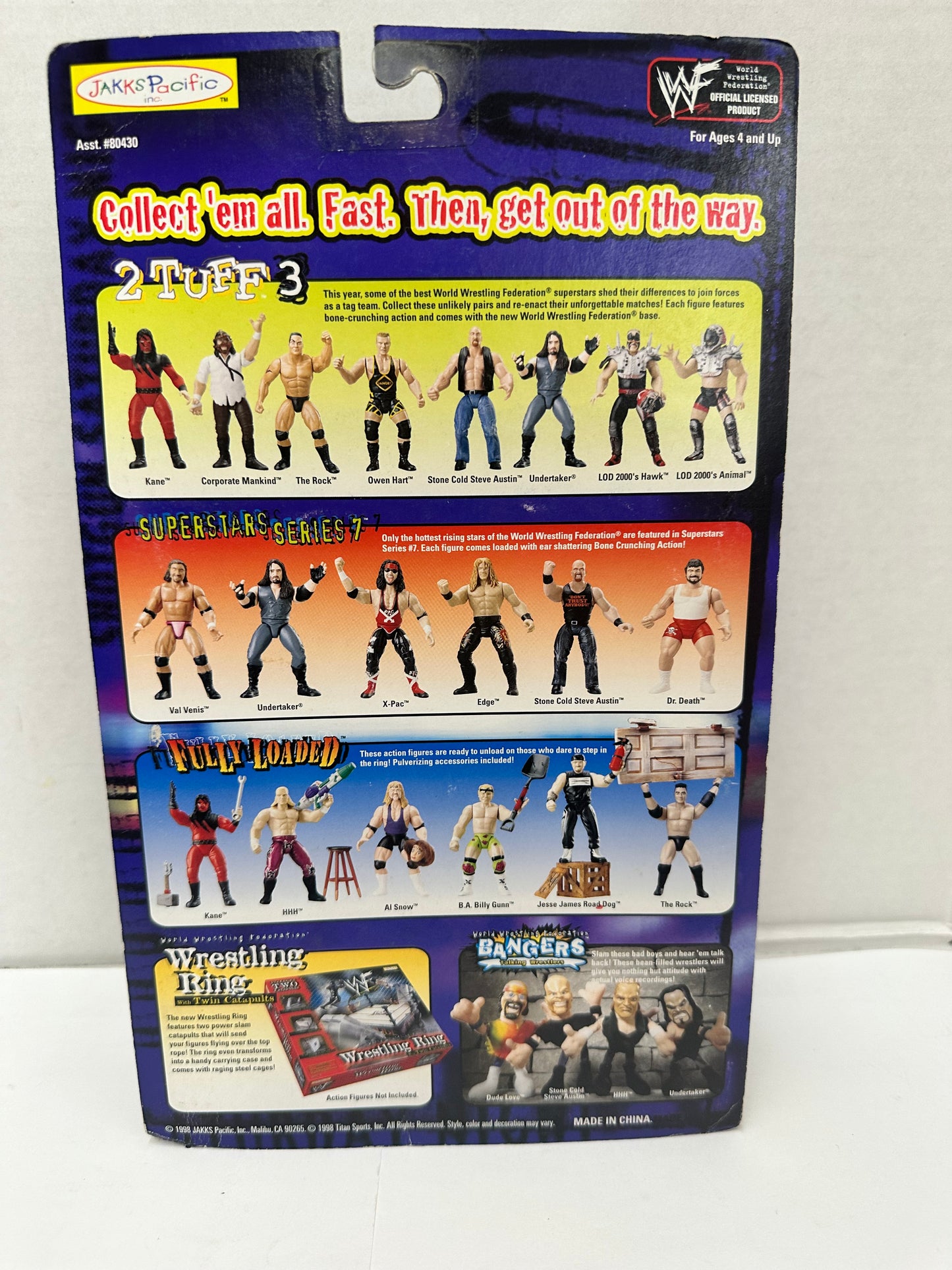 "Sable Bomb" WWF Shotgun Saturday Night Action Figure- Jakks- 1998