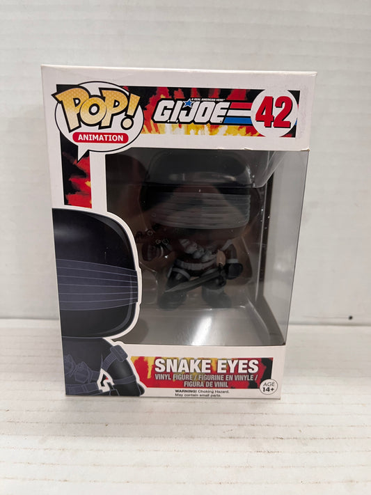 Funko Pop! 42 Snake Eyes GIJoe Animation 2015 Vinyl Figure