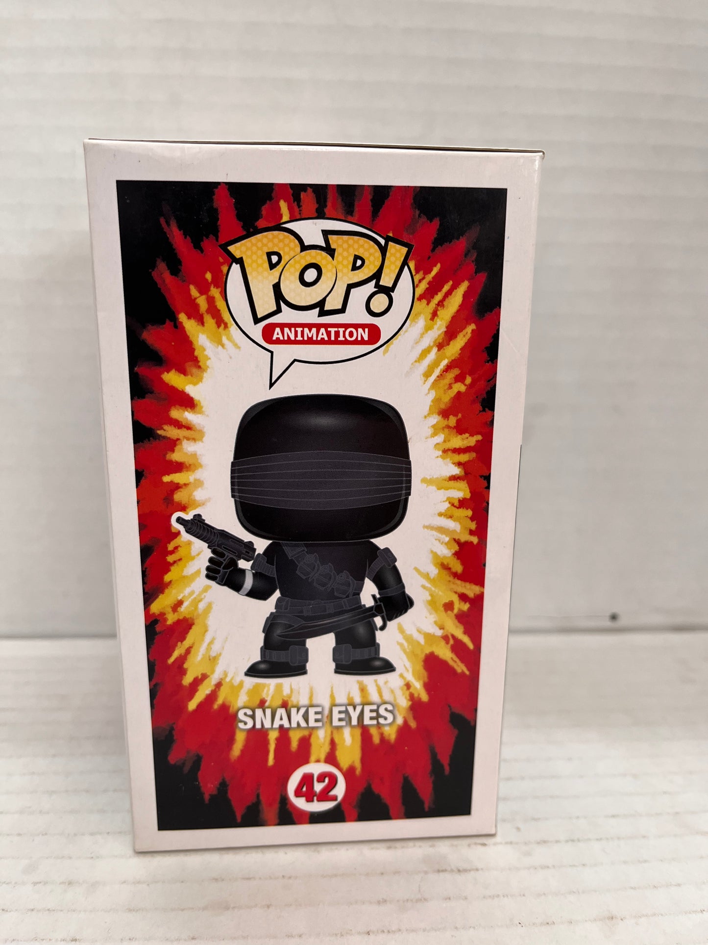 Funko Pop! 42 Snake Eyes GIJoe Animation 2015 Vinyl Figure