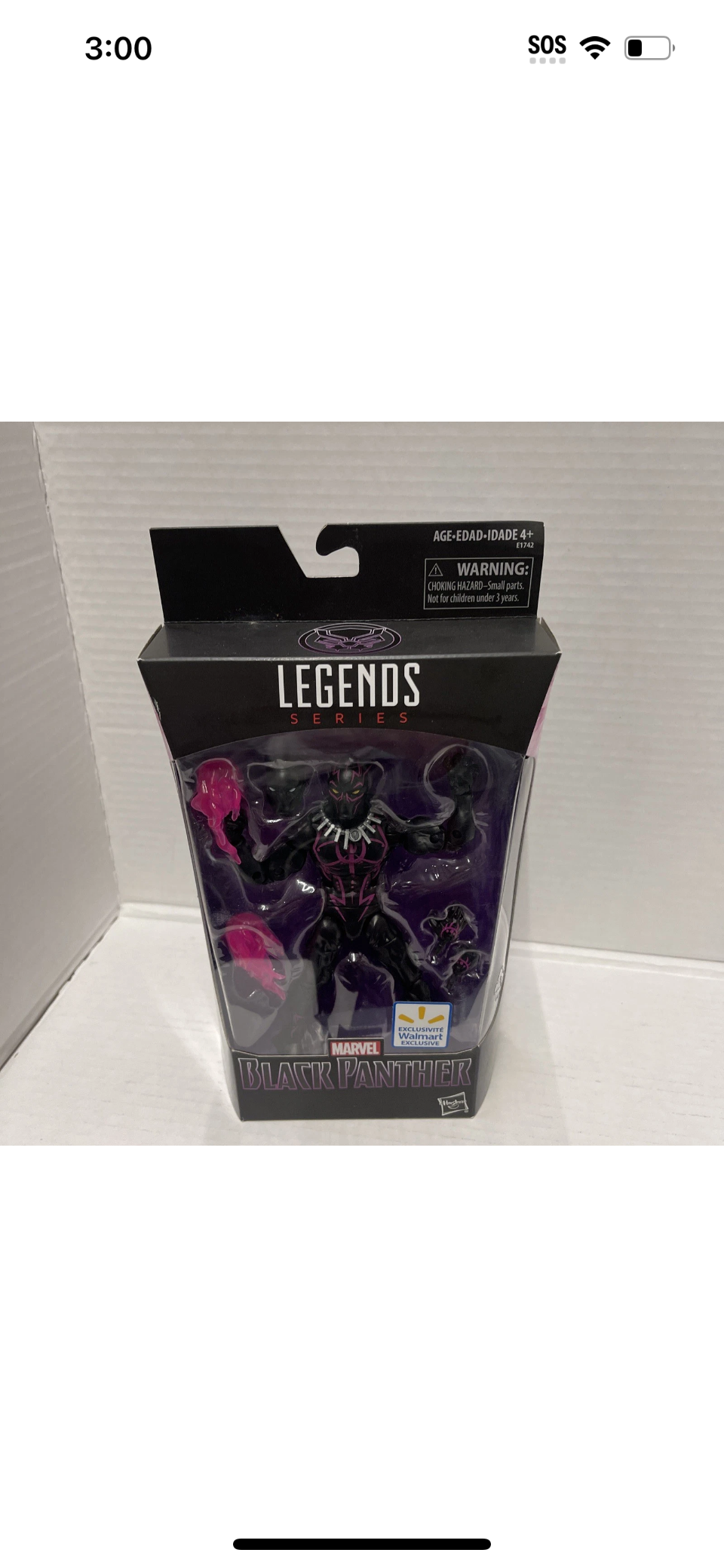 Hasbro Marvel Legends 6" Series Black Panther Action Figure Walmart Exclusive