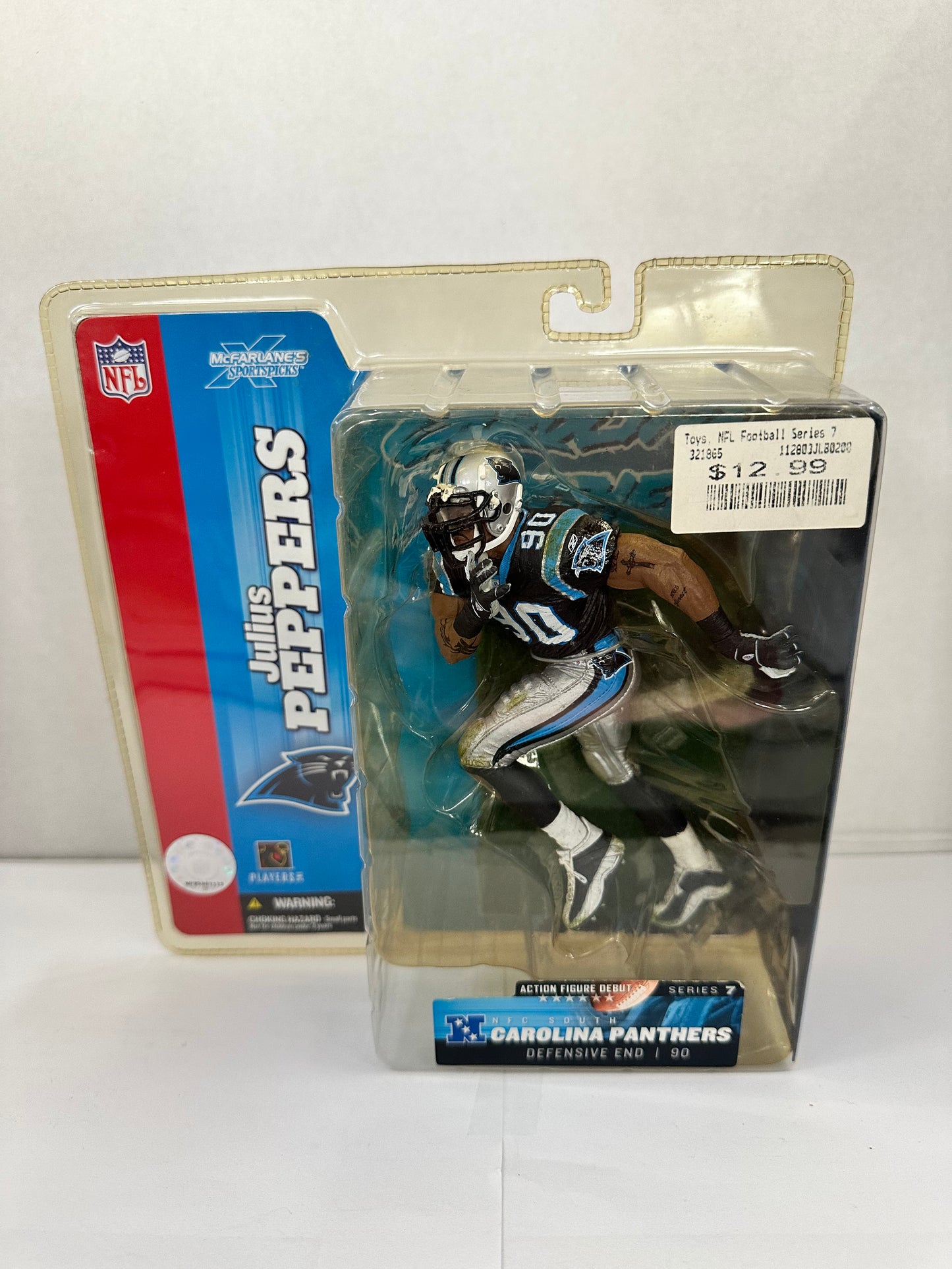 McFarlane SportsPicks NFL Series 7 Julius Peppers Carolina Panthers 90 NIB