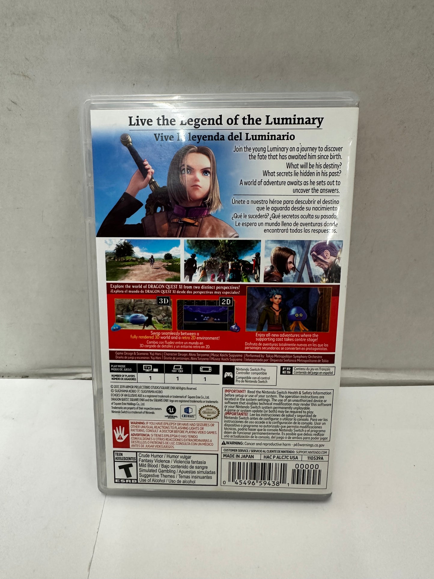 Dragon Quest XI S Echoes of An Elusive Age Definitive Edition Nintendo Switch