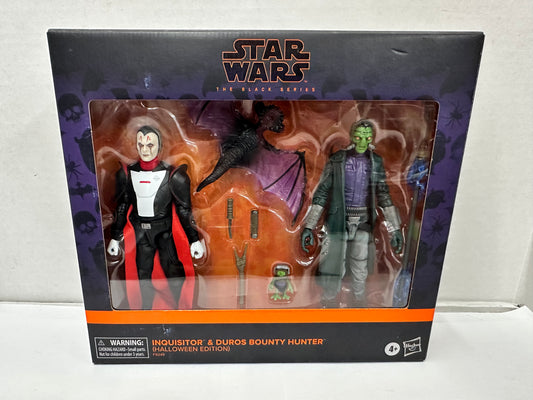 Star Wars Black Series Halloween Inquisitor & Duros Bounty Hunter Action Figures