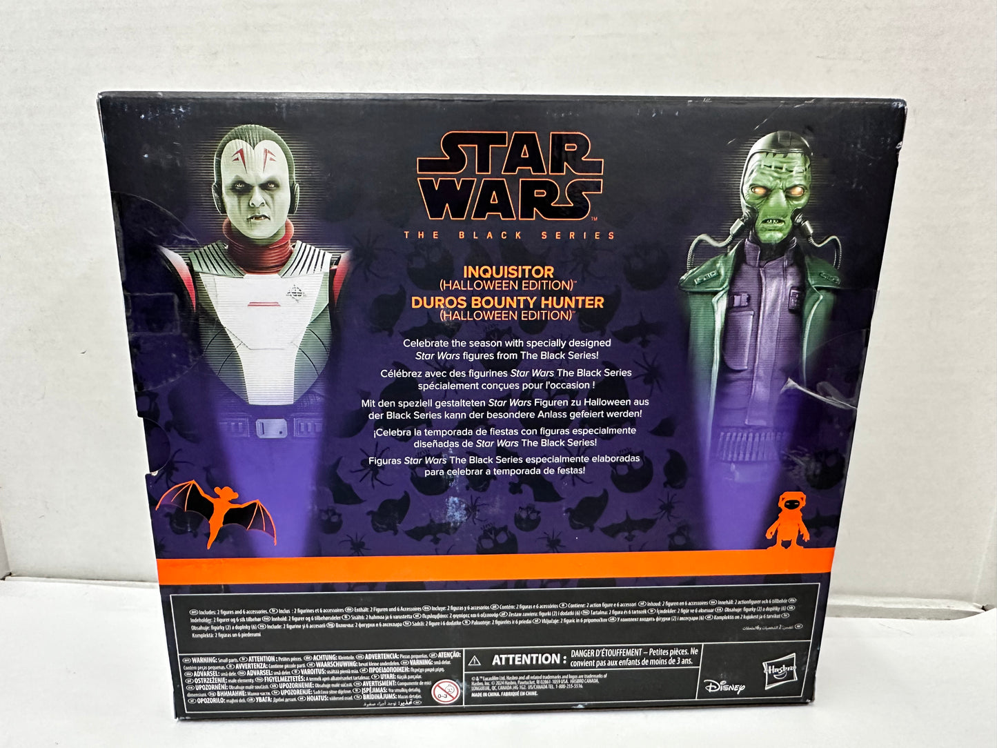 Star Wars Black Series Halloween Inquisitor & Duros Bounty Hunter Action Figures