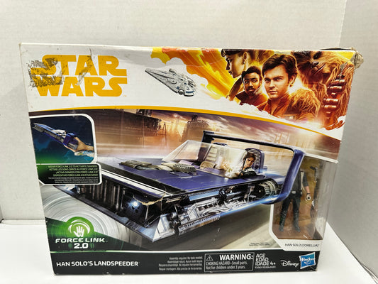 Star Wars Force Link 2.0 Han Solo Landspeeder Vehicle & Corellia Figure E1263
